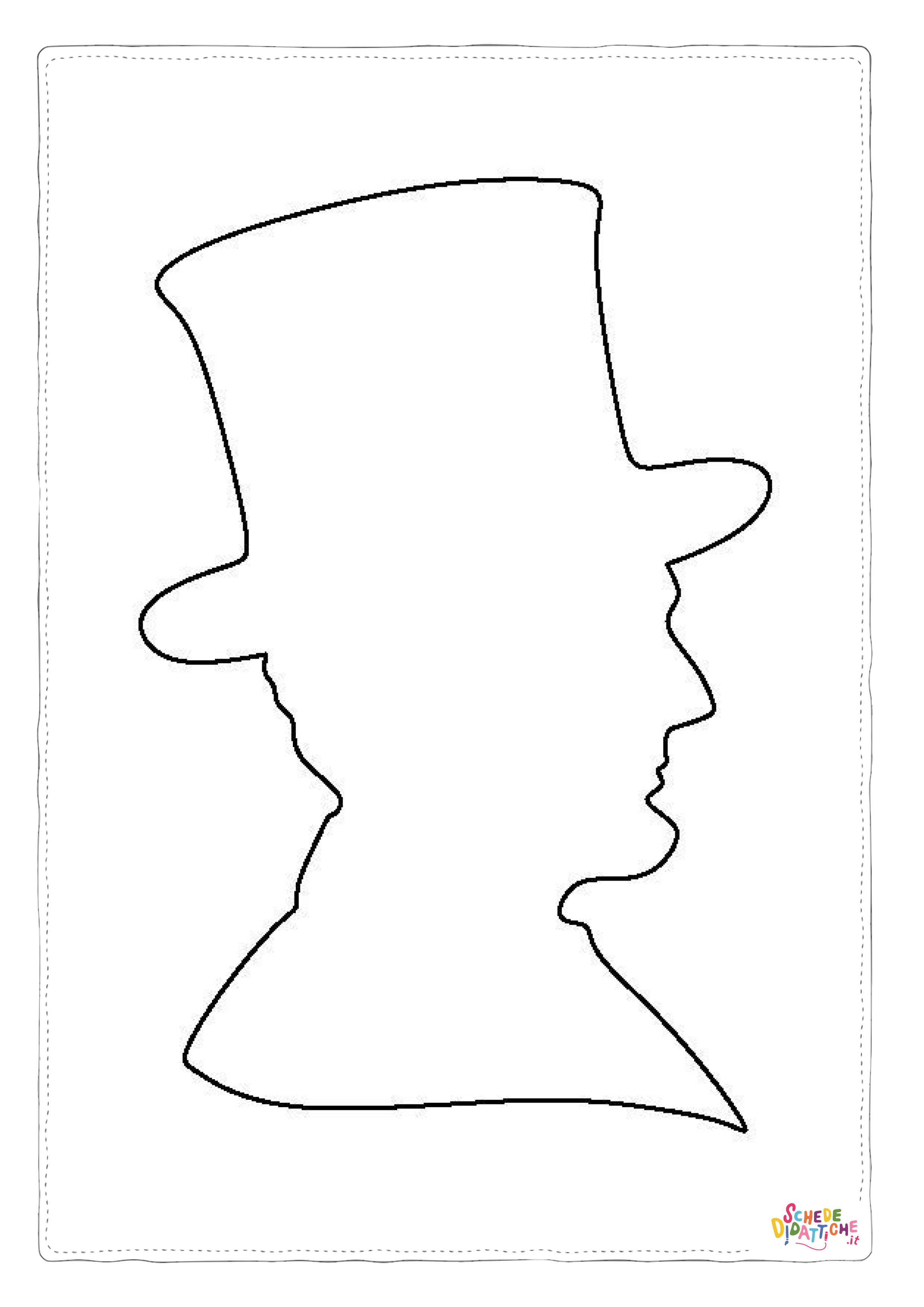 Disegno "Disegno di viso da completare da stampare e colorare 3" Disegno di viso da completare da stampare e colorare 3