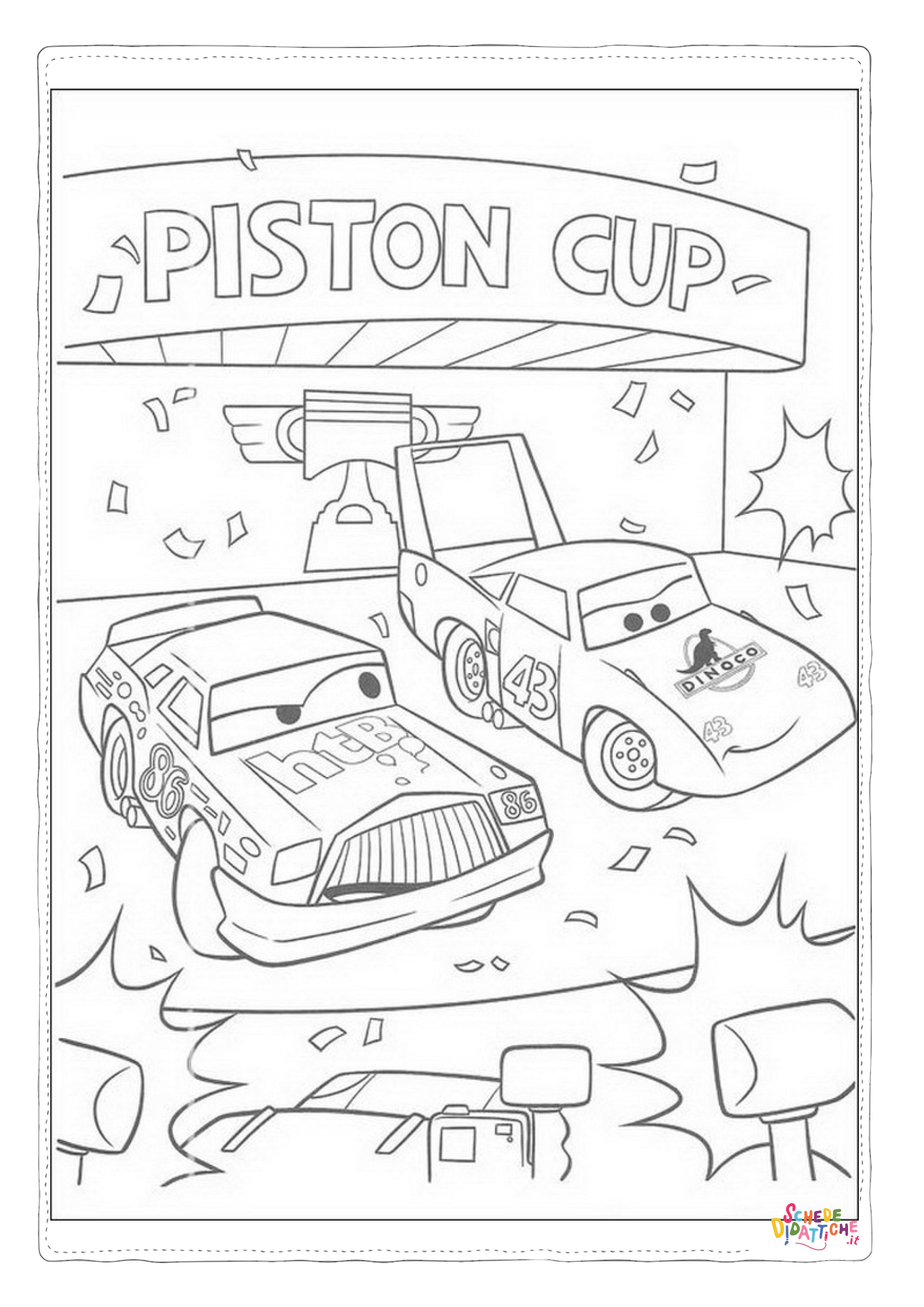 Disegno "Disegno di Cars da stampare e colorare 164" Disegno di Cars da stampare e colorare 164
