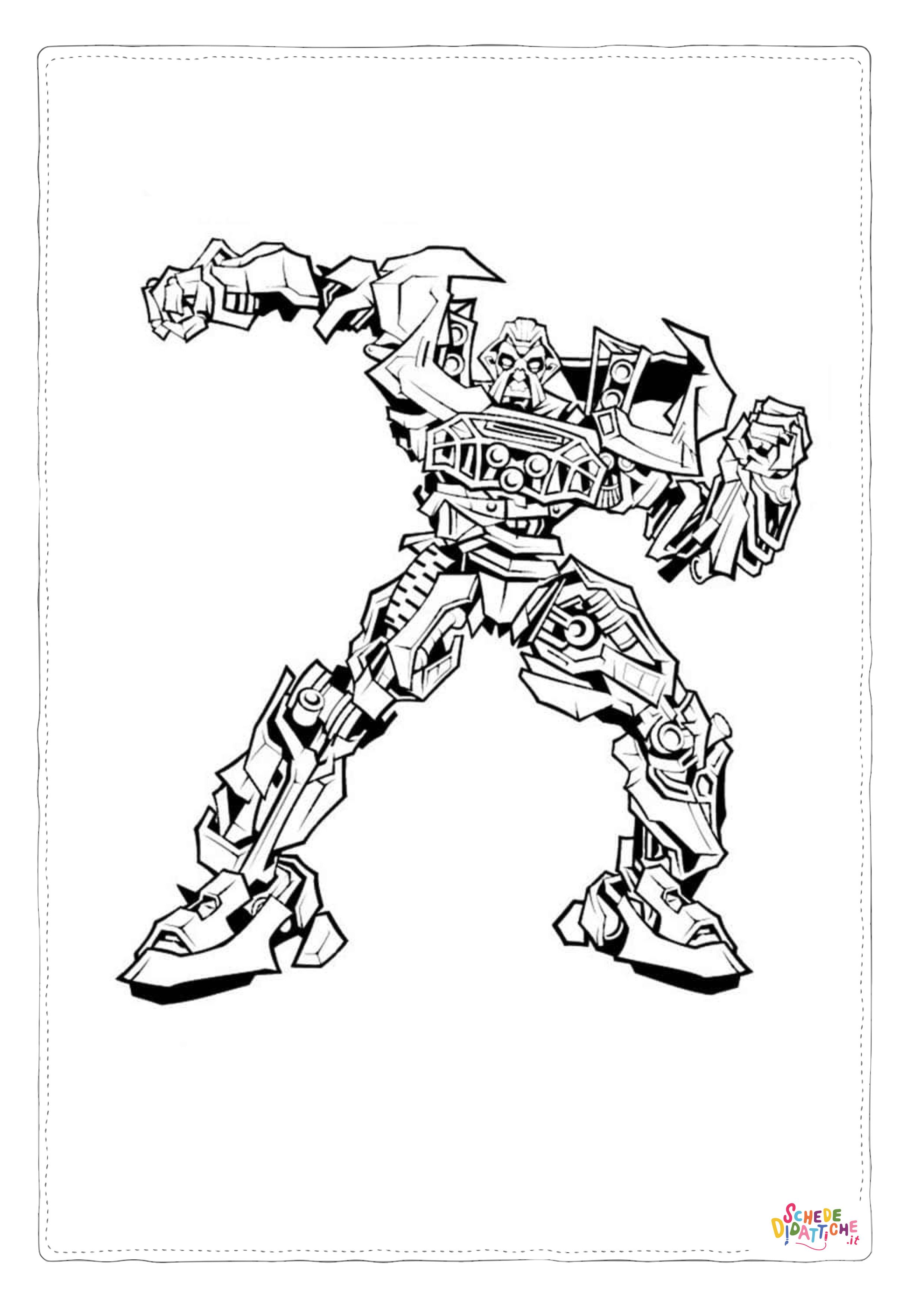 Disegno di Transformers da stampare e colorare 29