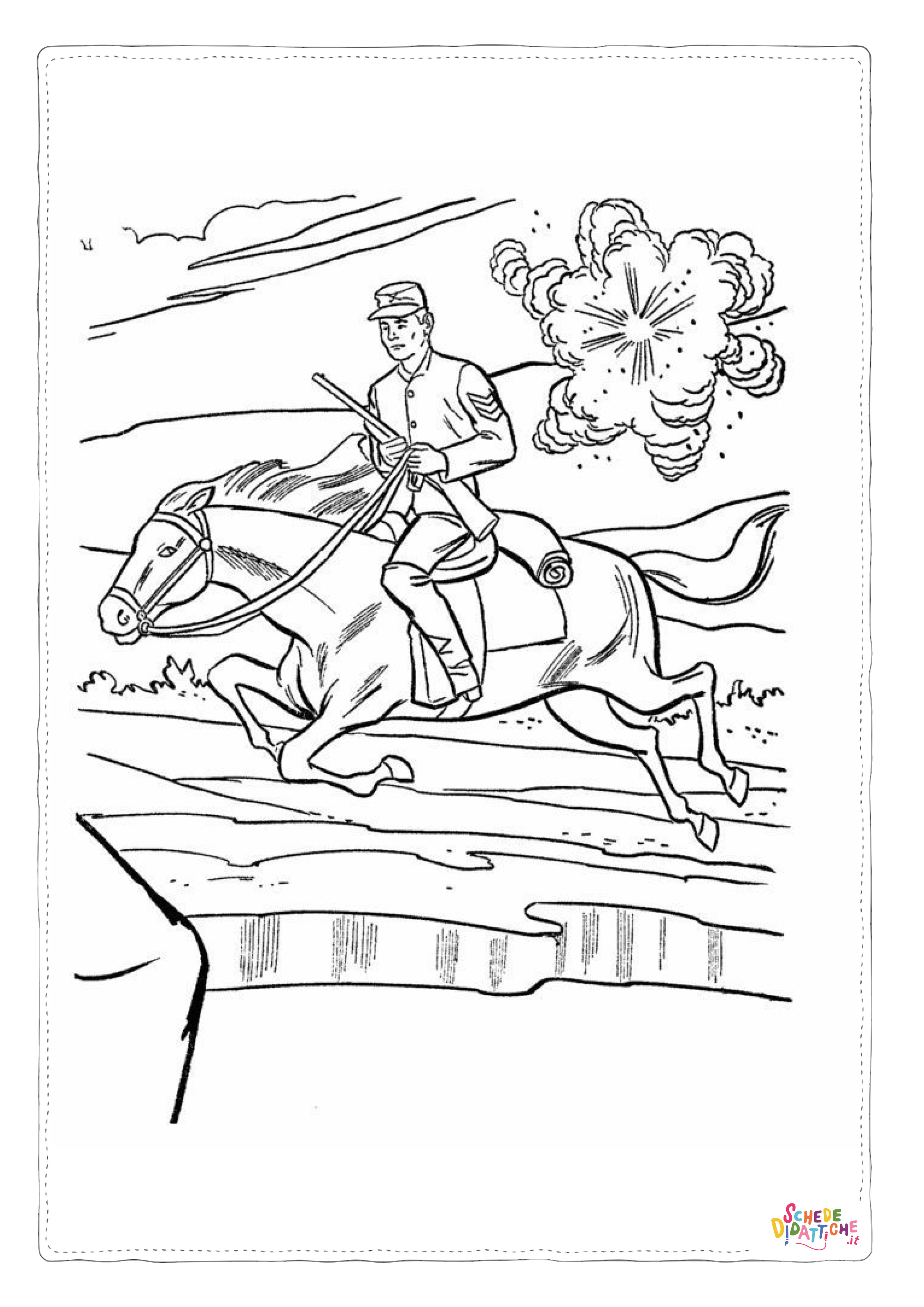 Disegno "Disegno di soldato da stampare e colorare" Disegno di soldato da stampare e colorare