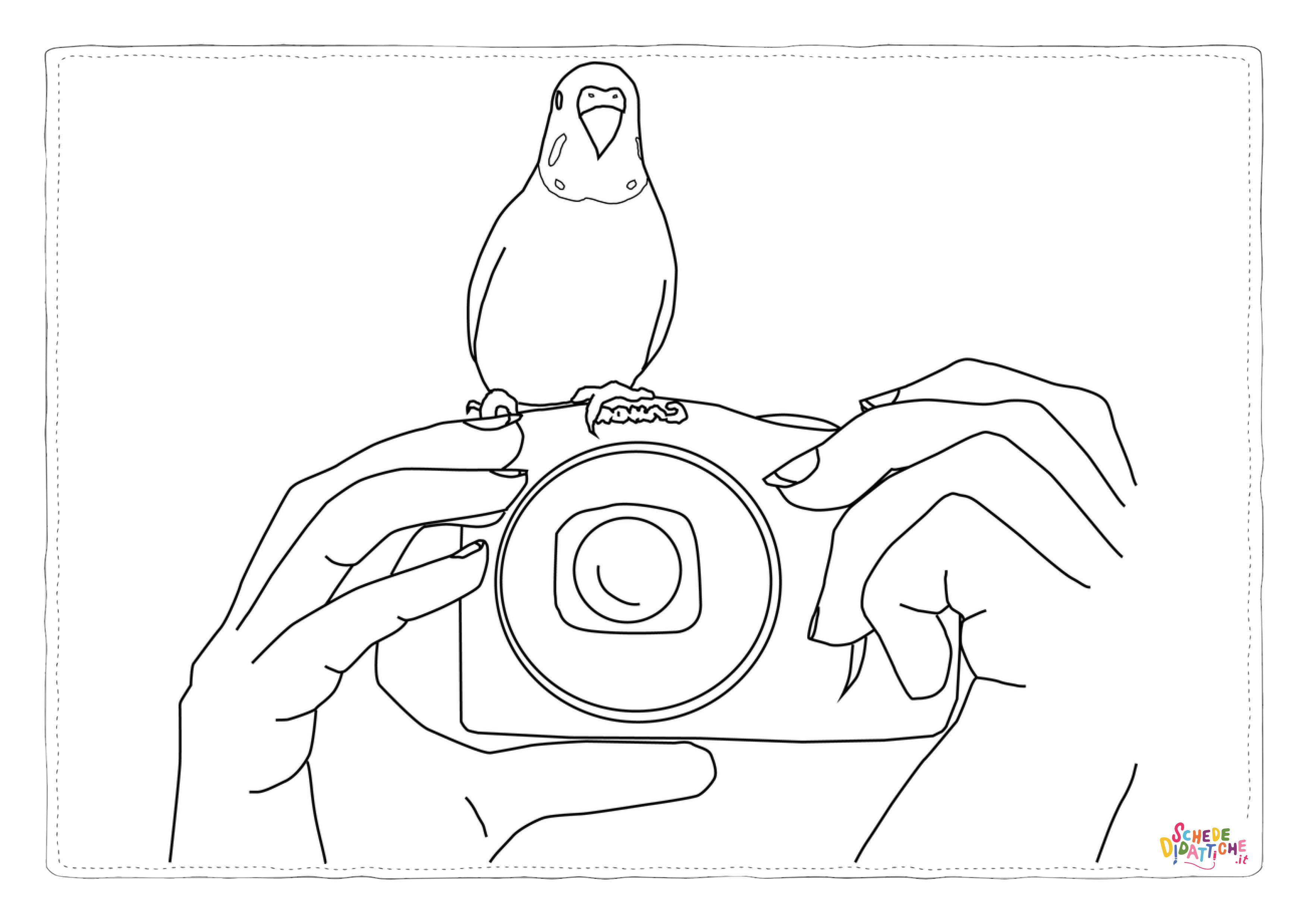 Disegno "Disegno di fotocamera da stampare e colorare 14" Disegno di fotocamera da stampare e colorare 14