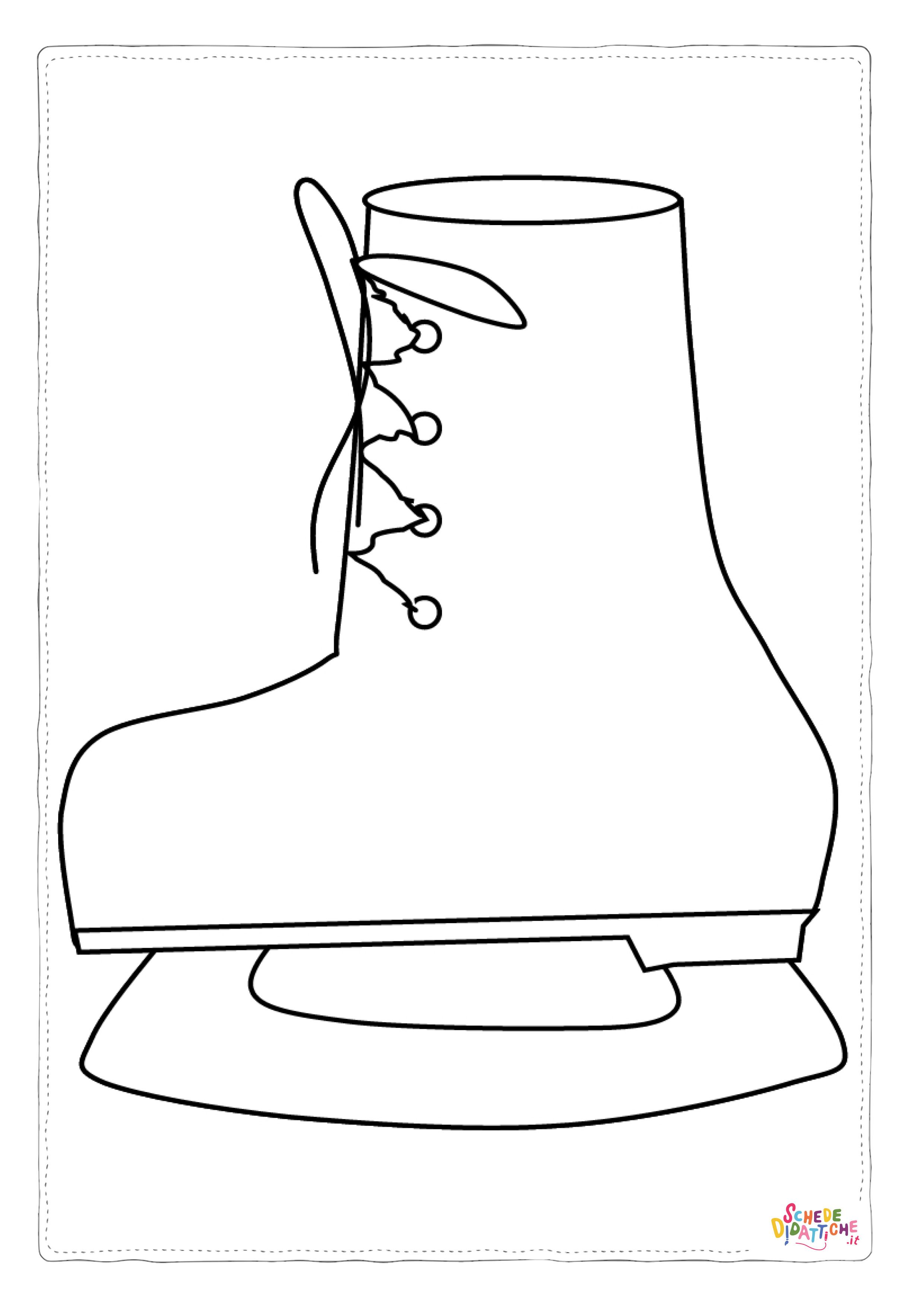 Disegno "Disegno di pattinaggio da stampare e colorare 19" Disegno di pattinaggio da stampare e colorare 19