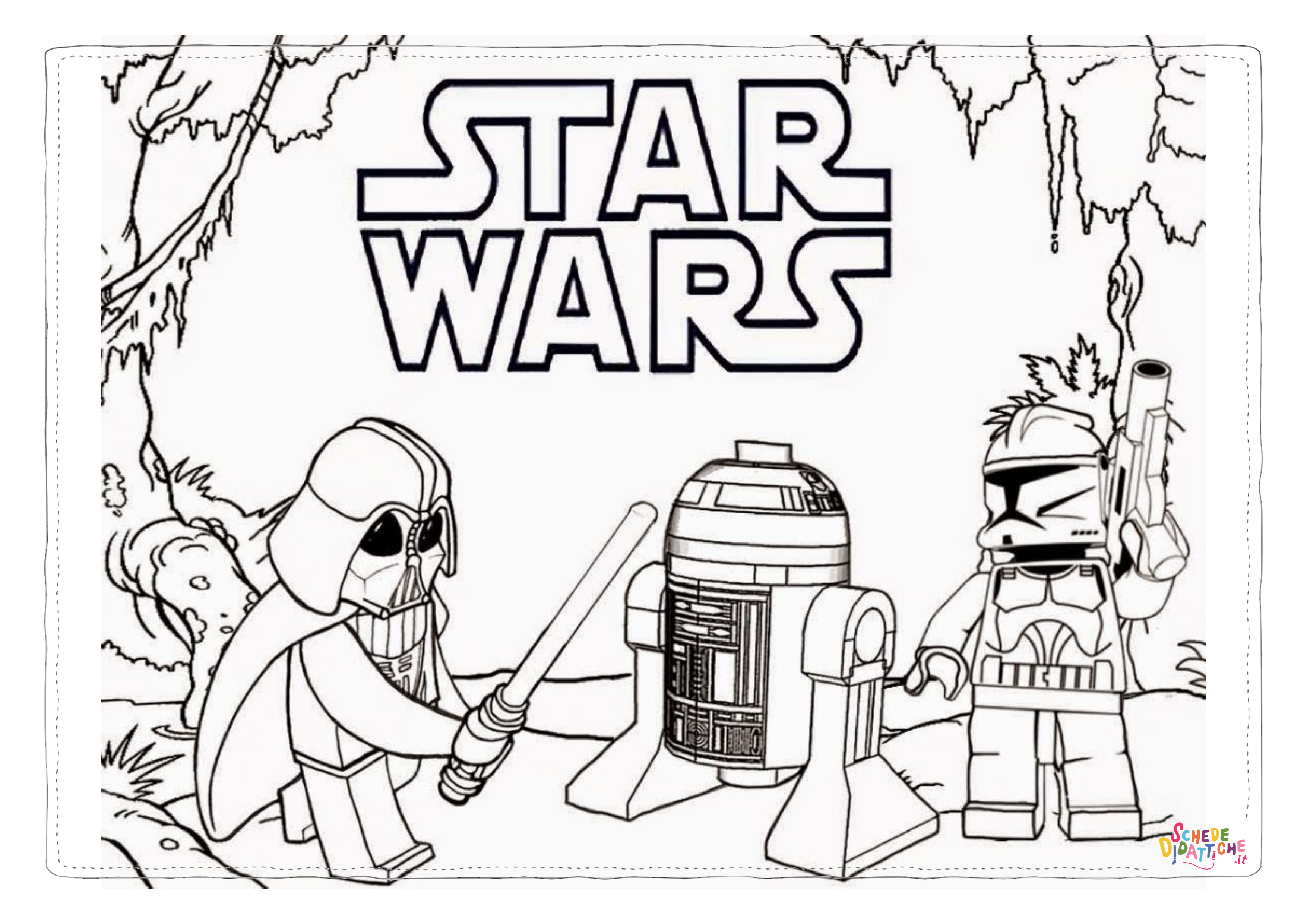 Disegno di LEGO Star Wars da stampare e colorare 16