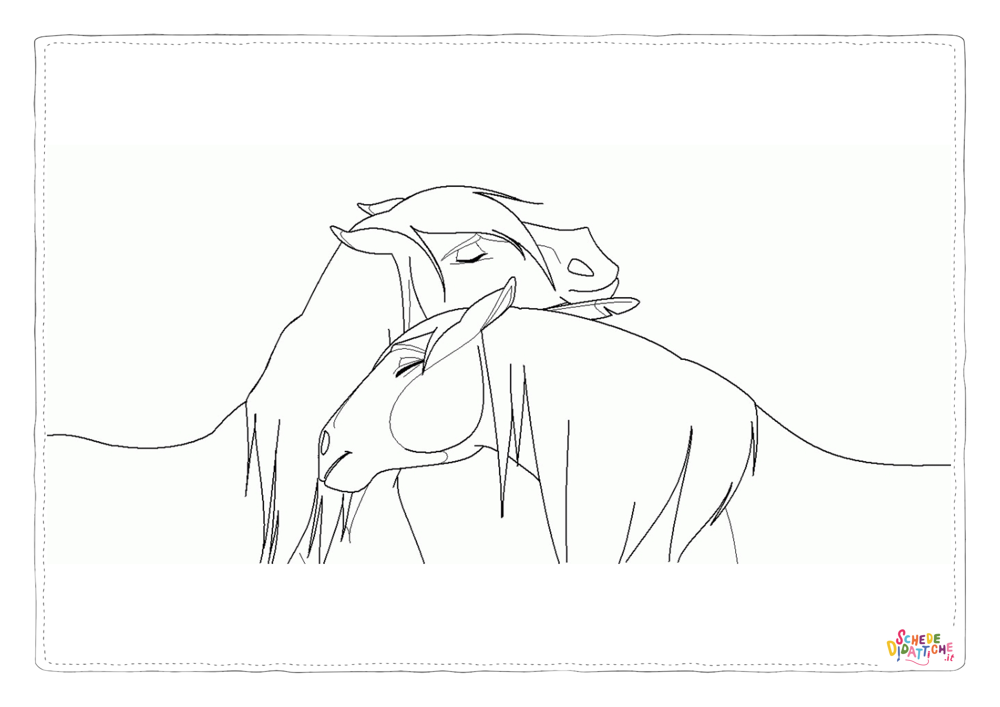 Disegno "Disegno di cavallo da stampare e colorare 90" Disegno di cavallo da stampare e colorare 90