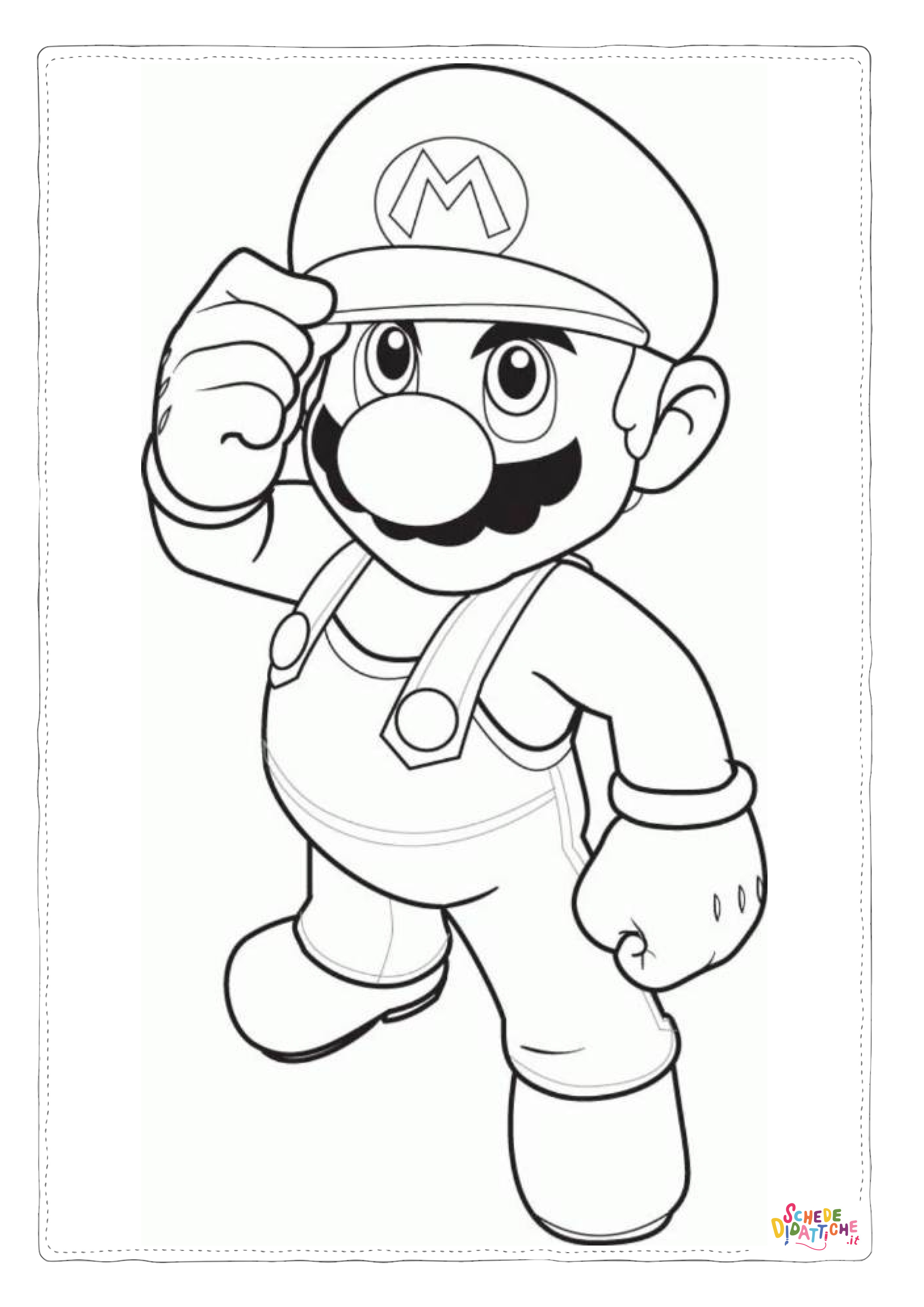 Disegno "Disegno di Super Mario da stampare e colorare 88" Disegno di Super Mario da stampare e colorare 88