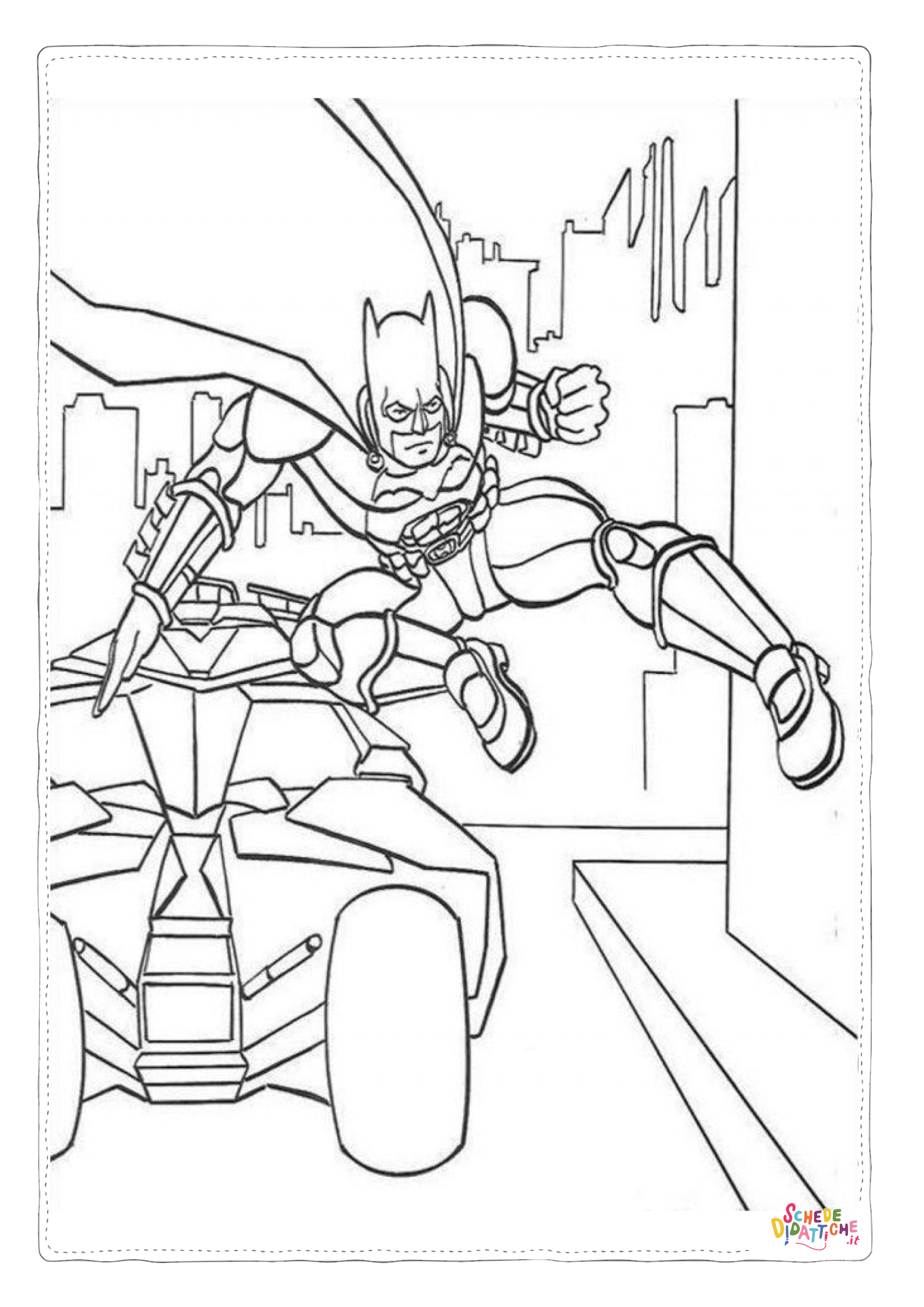 Disegno "Disegno di Batman e Robin da stampare e colorare" Disegno di Batman e Robin da stampare e colorare