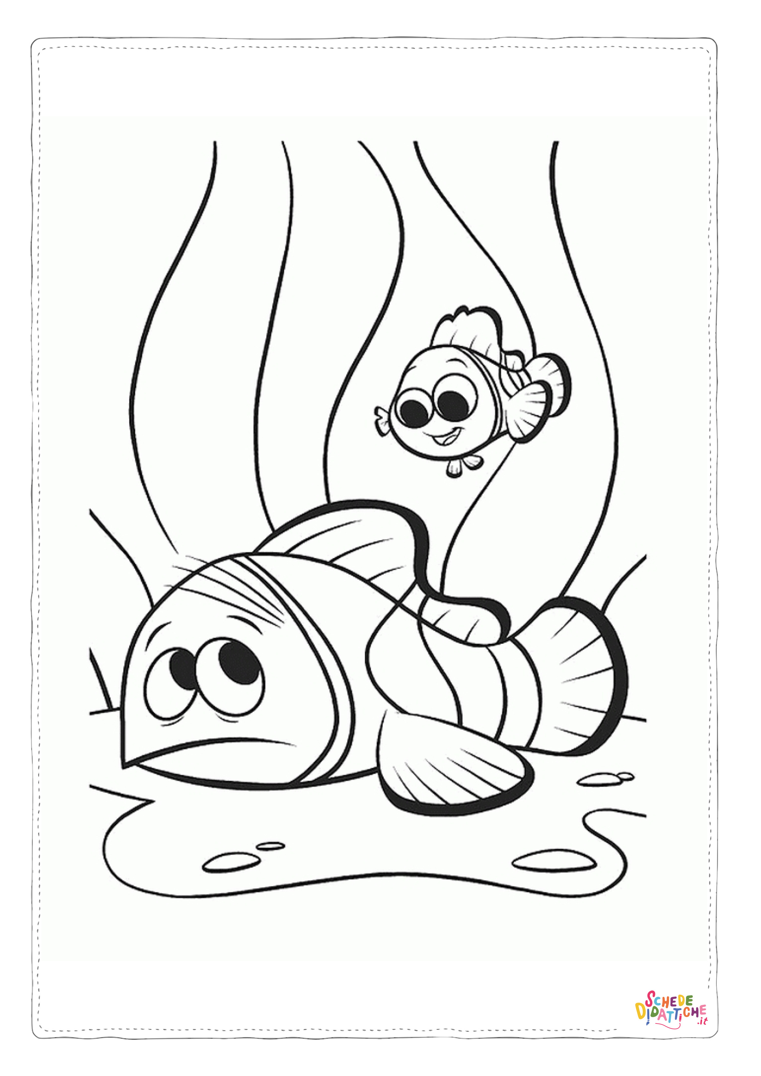 Disegno "Disegno di pesce da stampare e colorare 219" Disegno di pesce da stampare e colorare 219