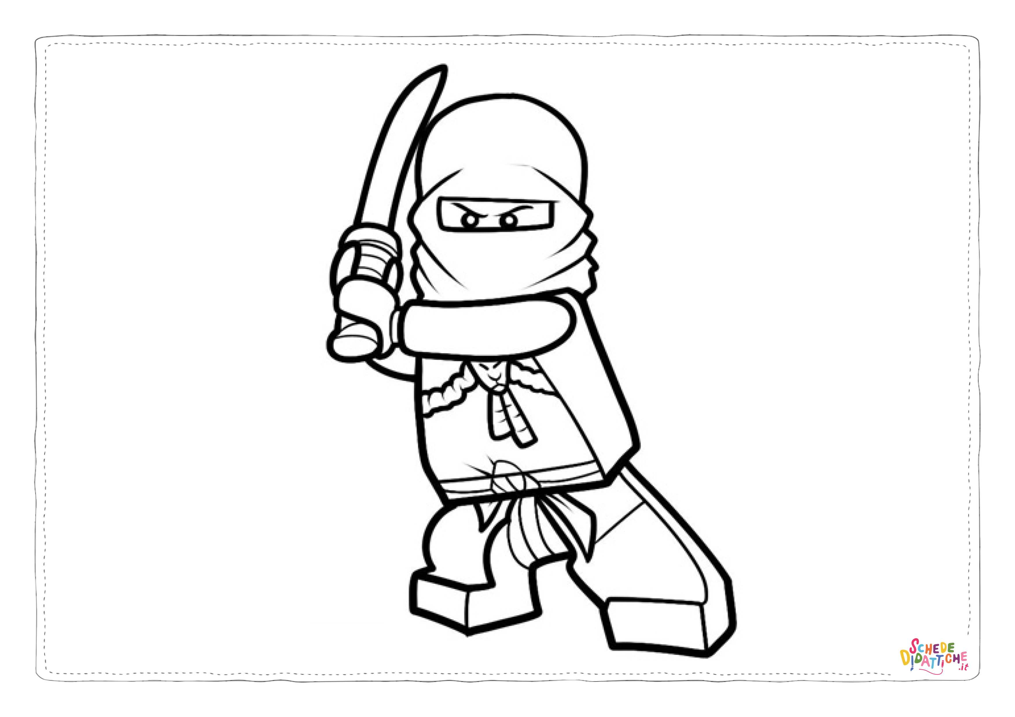 Disegno di LEGO Ninjago da stampare e colorare 17