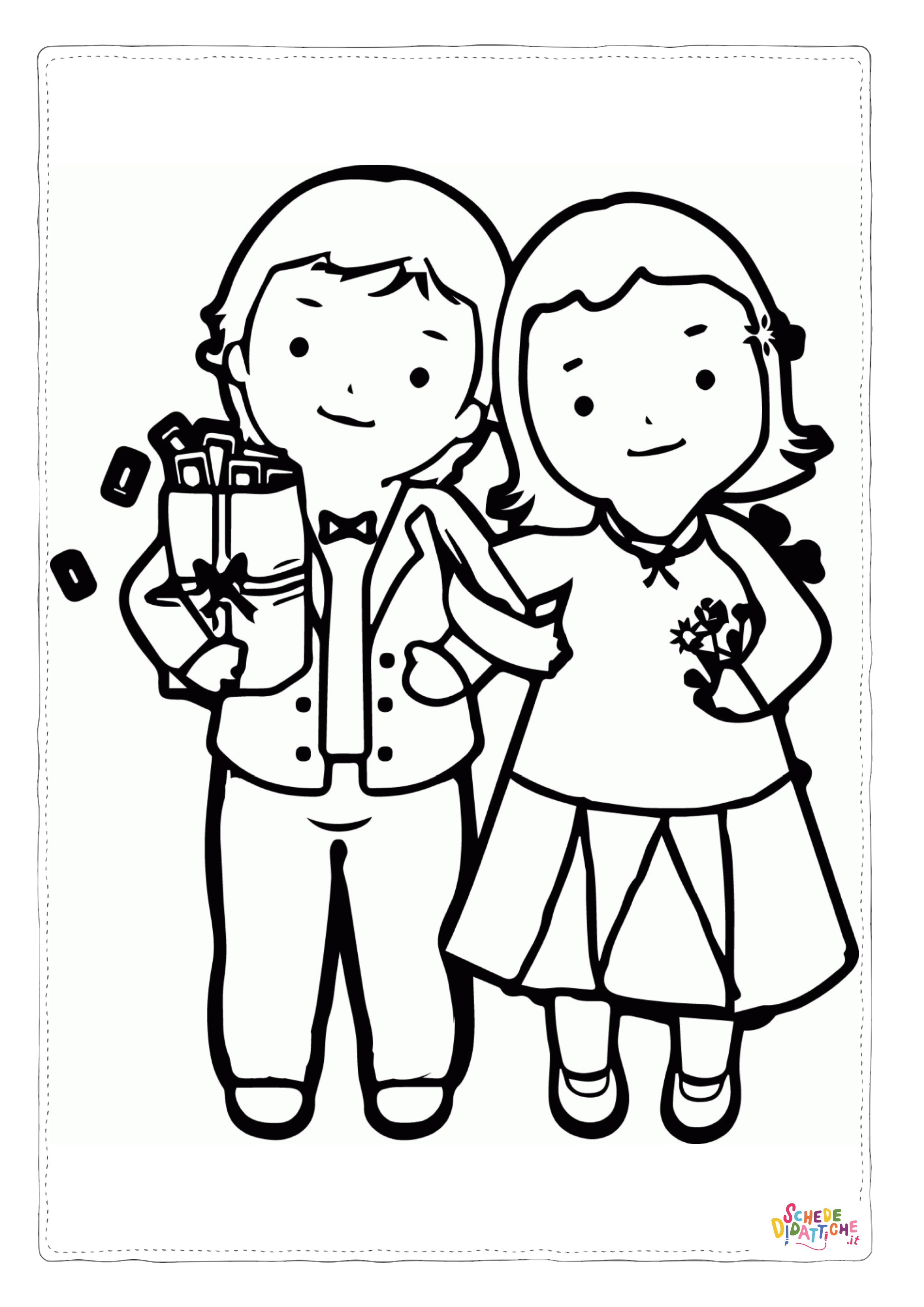Disegno "Disegno di San Valentino da stampare e colorare 23" Disegno di San Valentino da stampare e colorare 23