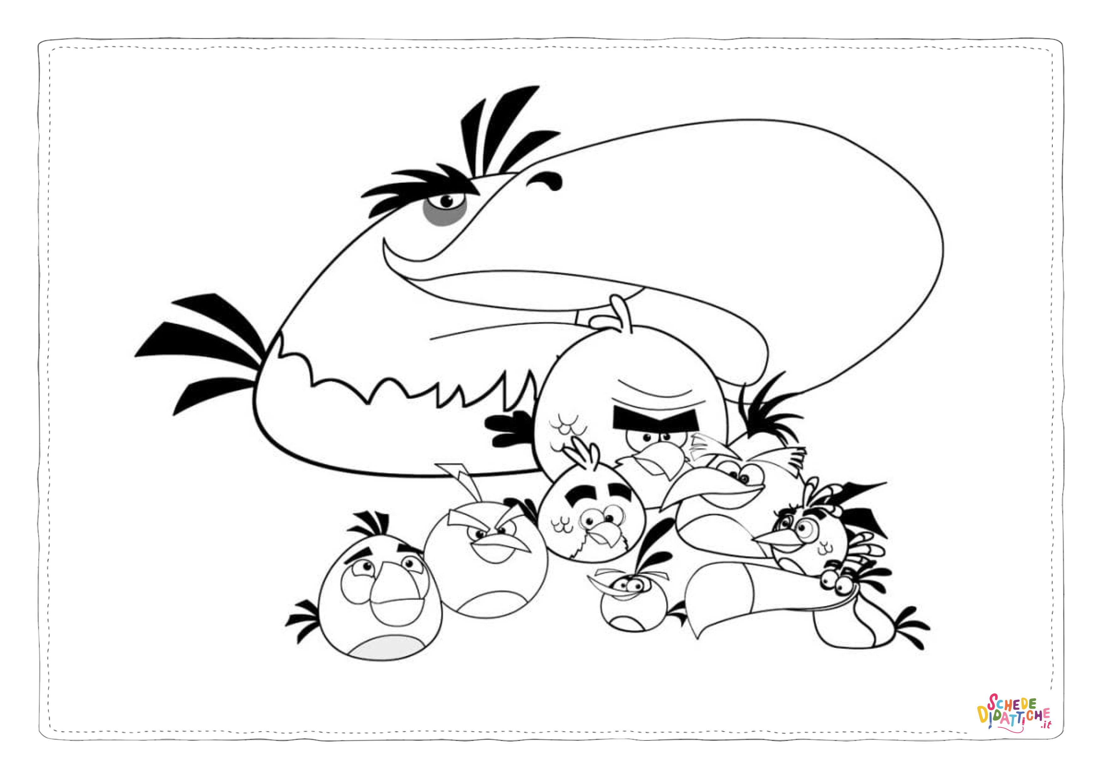Disegno "Disegno di Angry birds da stampare e colorare 96" Disegno di Angry birds da stampare e colorare 96