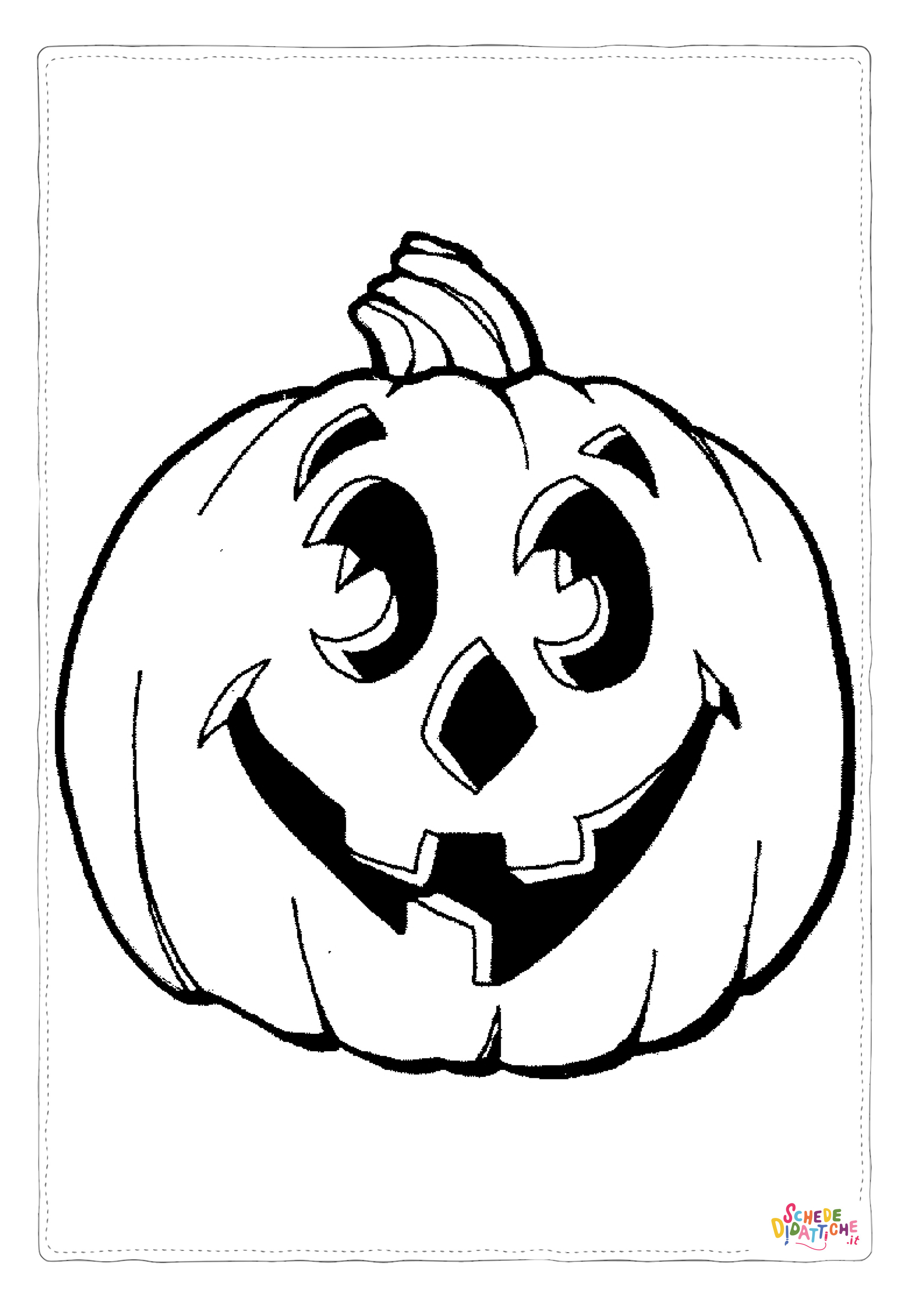 Disegno "Disegno di zucca di Halloween da stampare e colorare 99" Disegno di zucca di Halloween da stampare e colorare 99