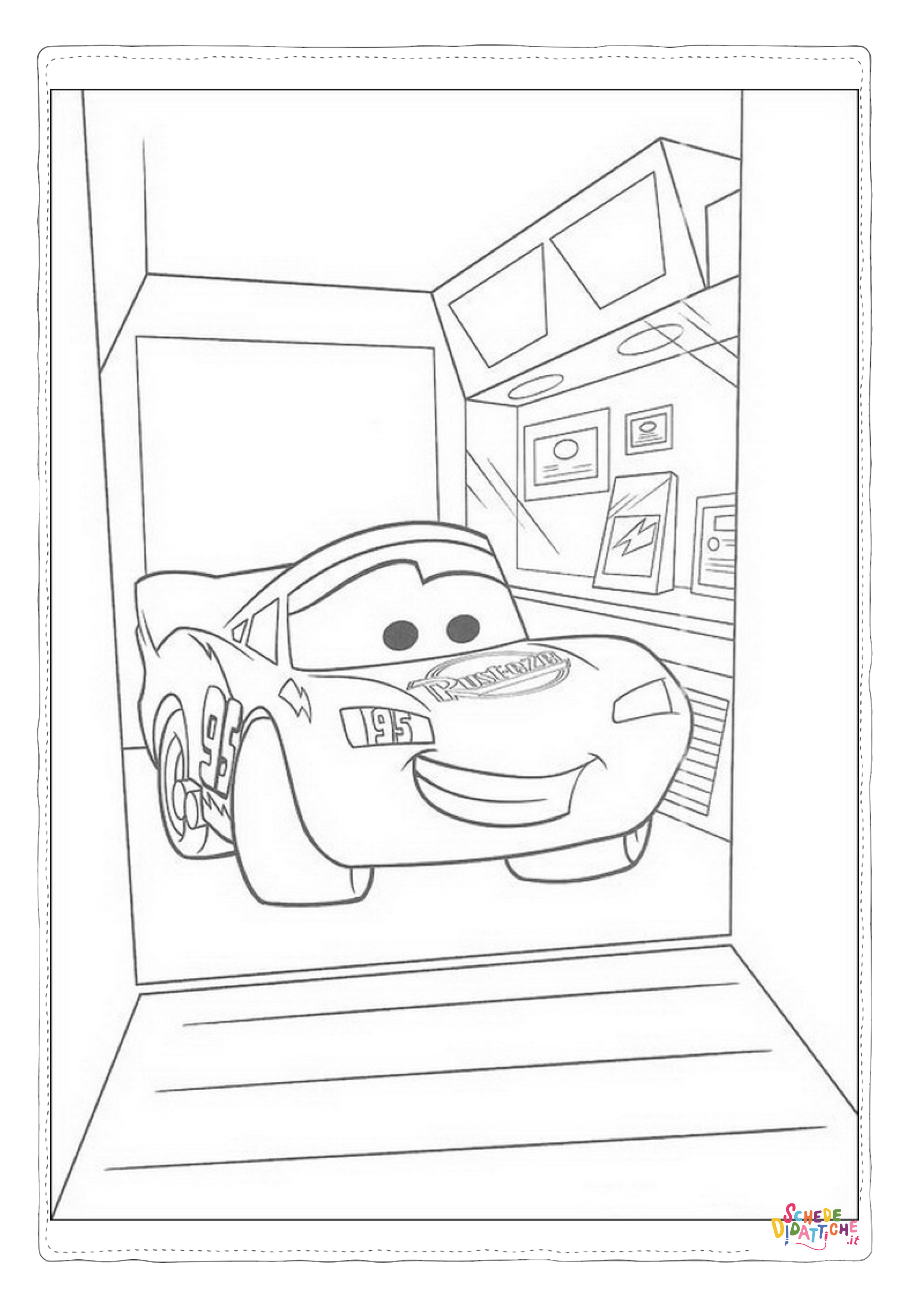 Disegno "Disegno di Cars da stampare e colorare 166" Disegno di Cars da stampare e colorare 166
