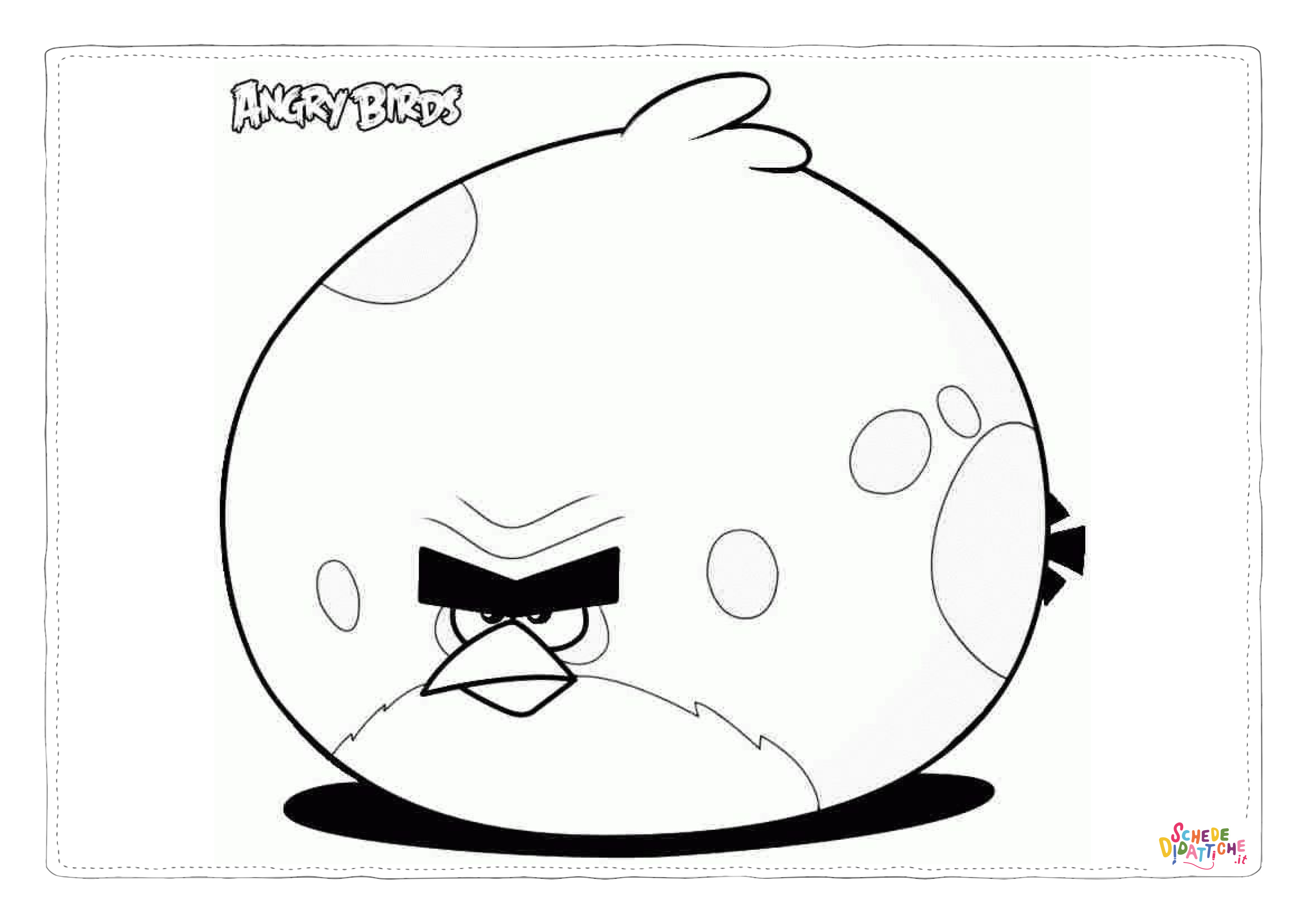 Disegno "Disegno di Angry birds da stampare e colorare 27" Disegno di Angry birds da stampare e colorare 27