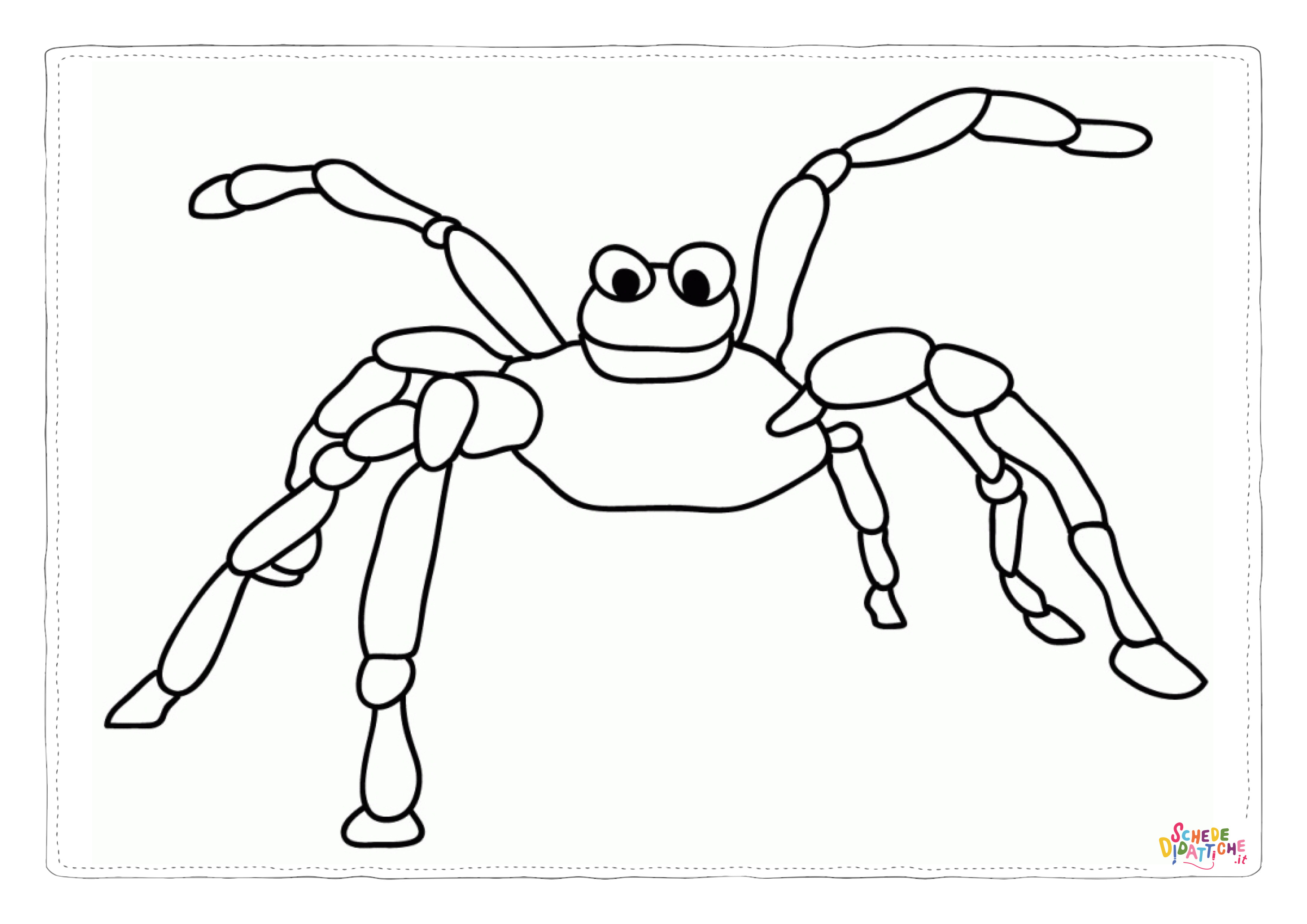 Disegno di ragno da stampare e colorare 40