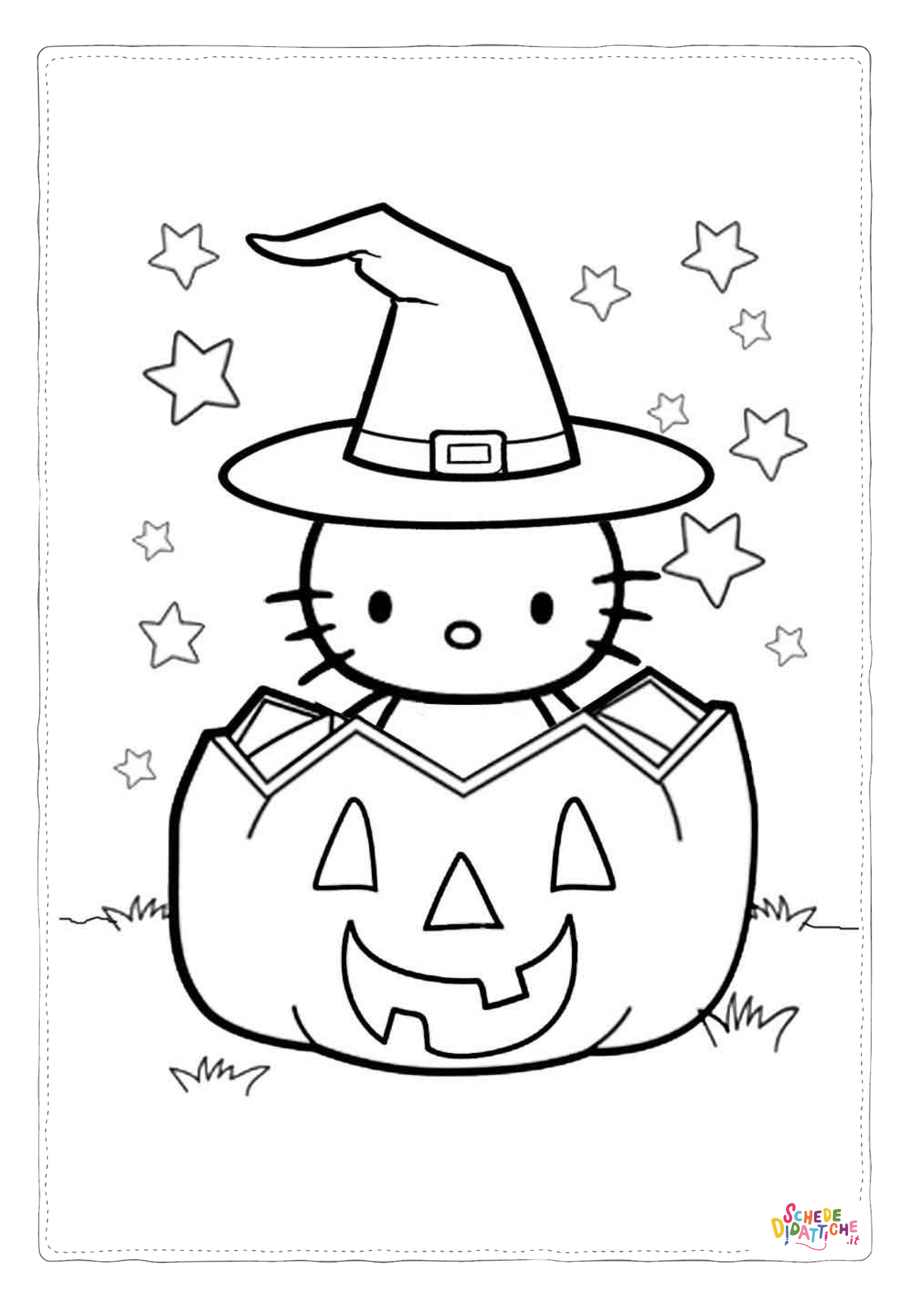 Disegno "Disegno di Hello Kitty da stampare e colorare 110" Disegno di Hello Kitty da stampare e colorare 110
