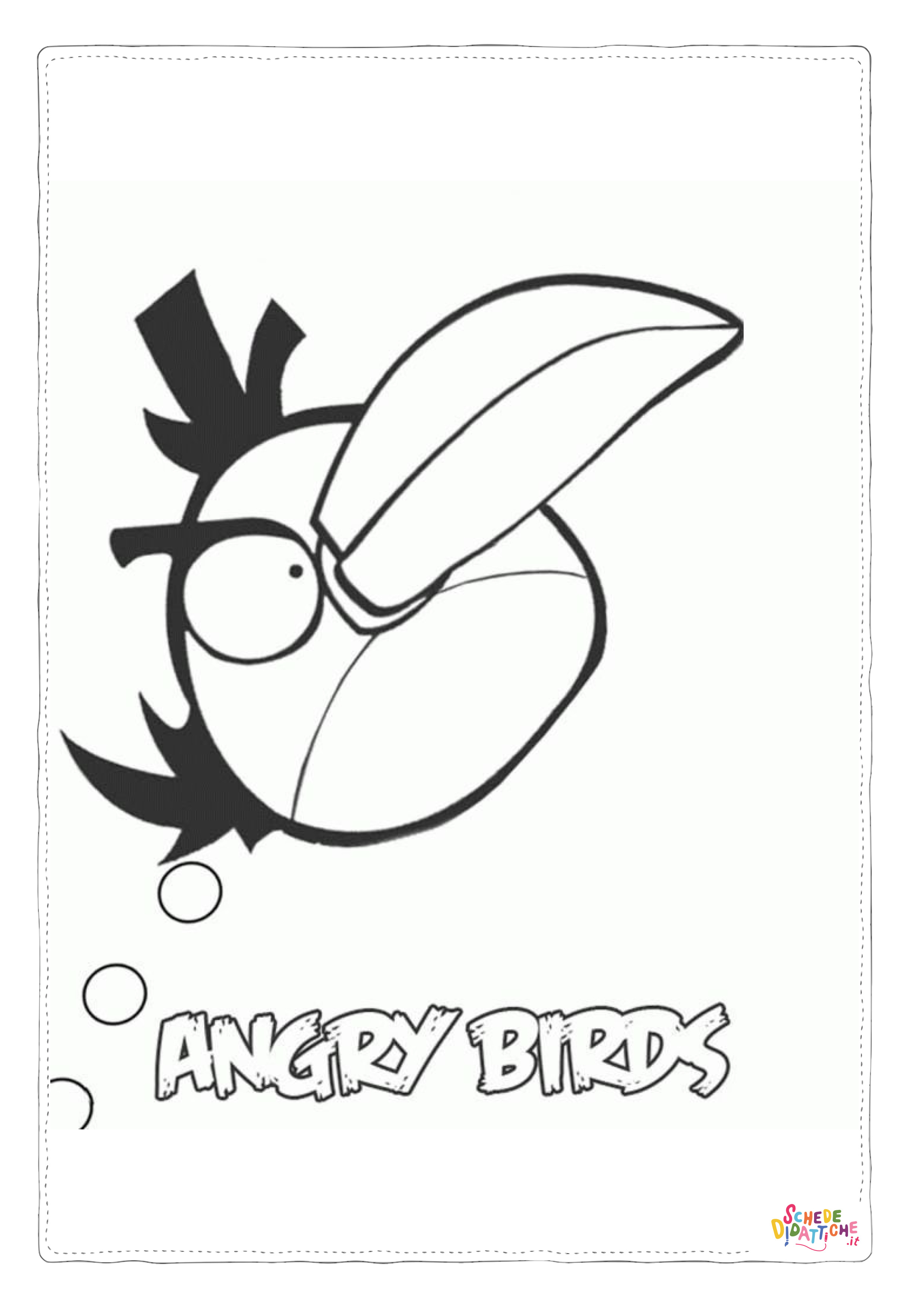 Disegno "Disegno di Angry birds da stampare e colorare 19" Disegno di Angry birds da stampare e colorare 19