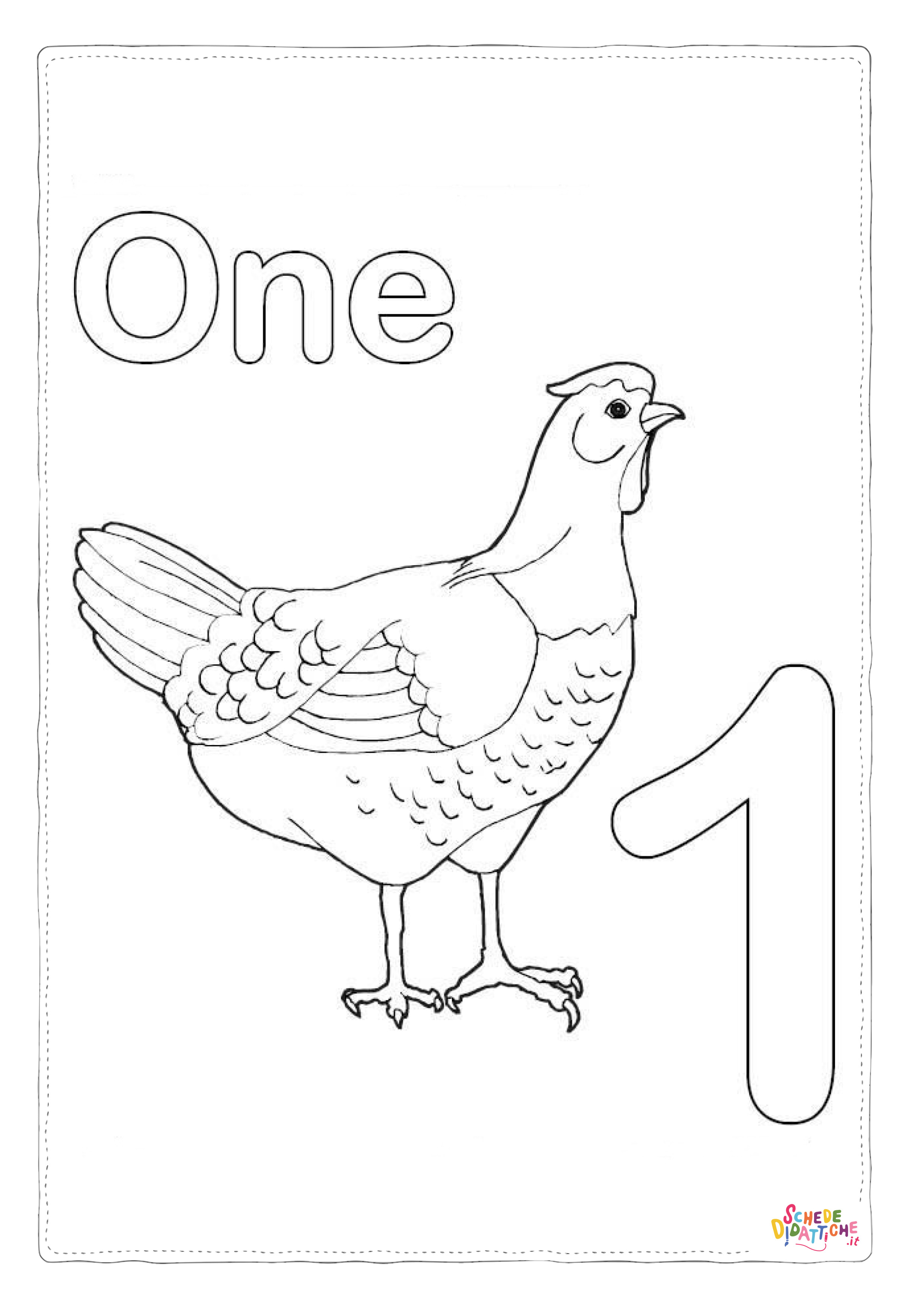 Disegno "Disegno di numero da stampare e colorare 53" Disegno di numero da stampare e colorare 53