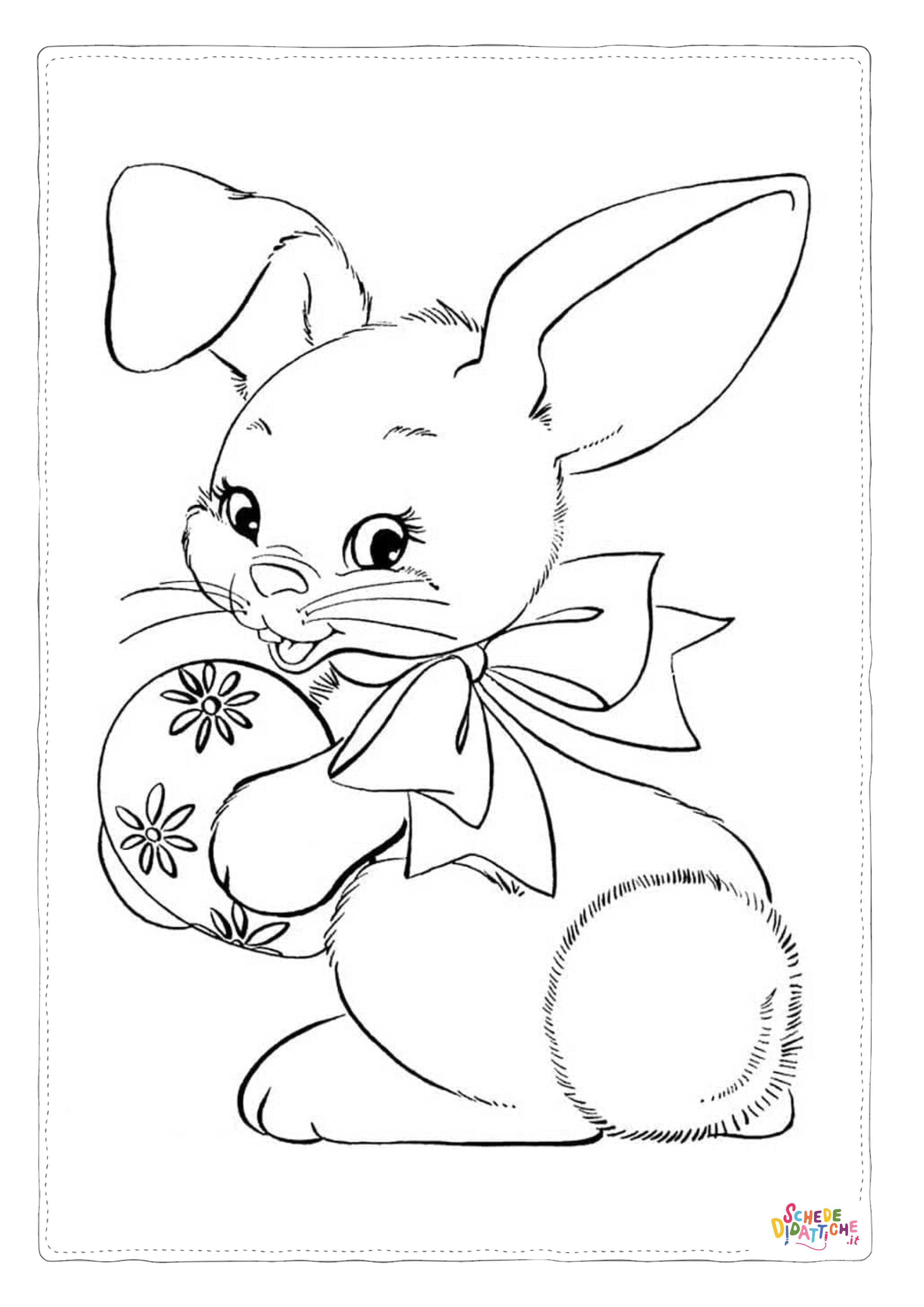 Disegno "Disegno di uovo di Pasqua da stampare e colorare 129" Disegno di uovo di Pasqua da stampare e colorare 129