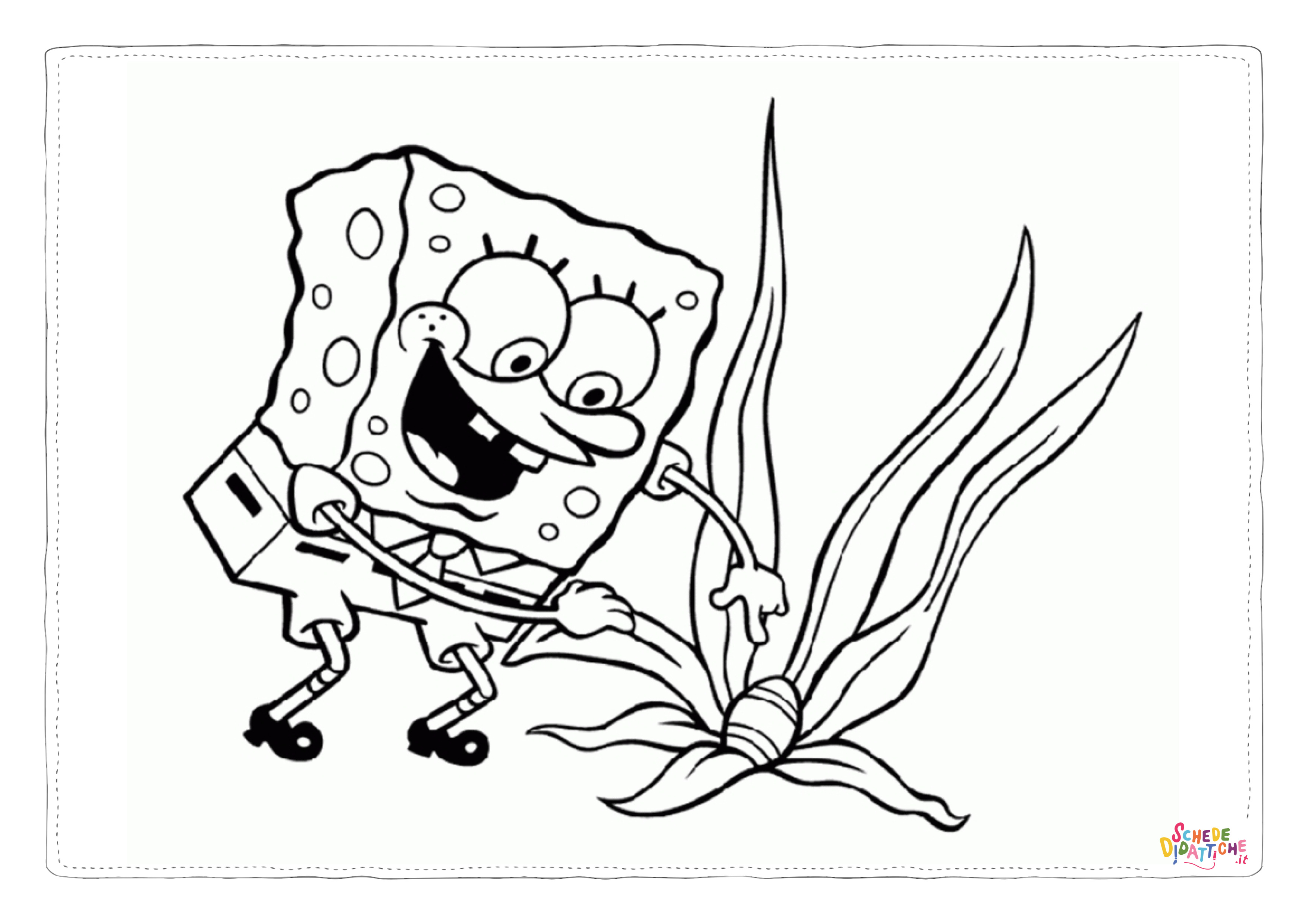 Disegno di Spongebob da stampare e colorare 47