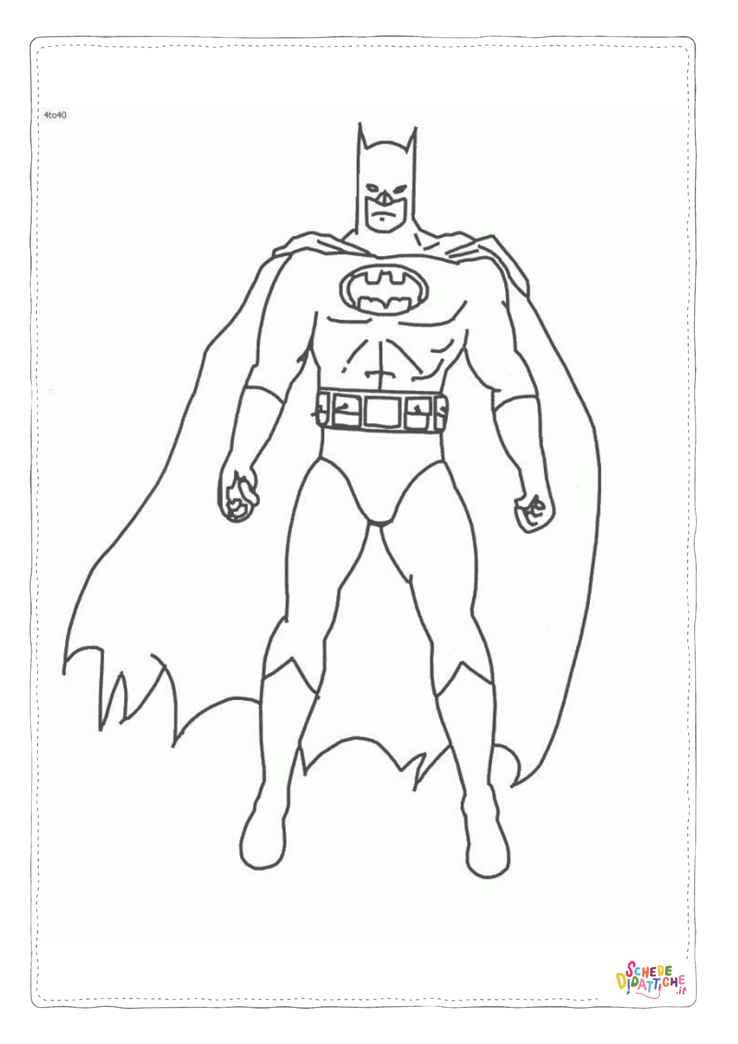 Disegno "Disegno di Batman e Robin da stampare e colorare 126" Disegno di Batman e Robin da stampare e colorare 126