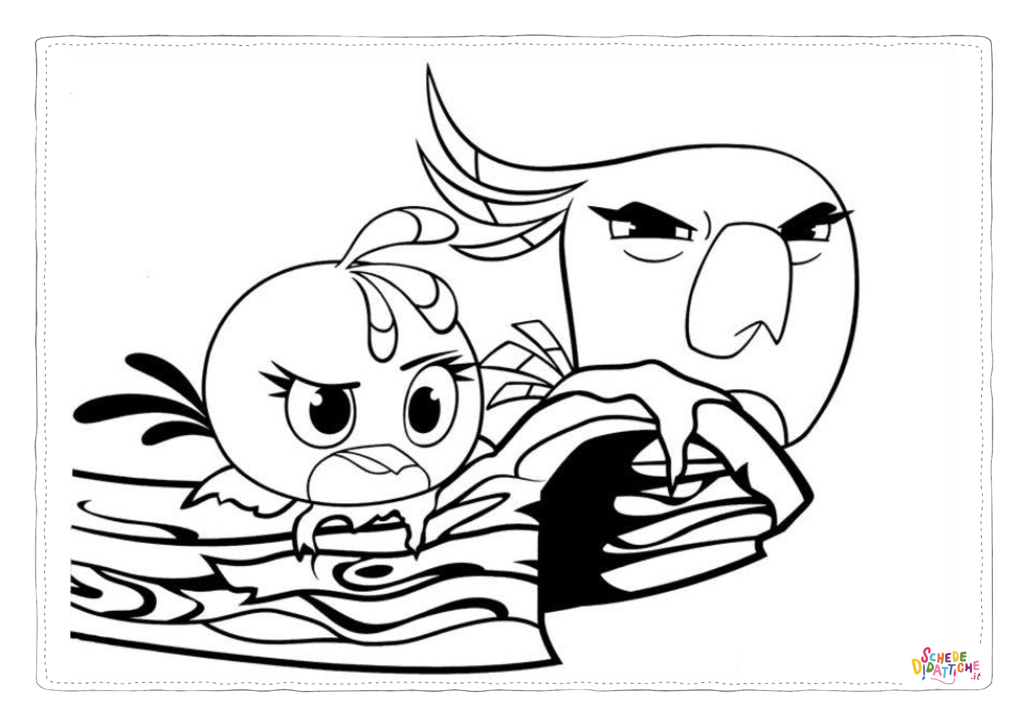 Disegno "Disegno di Angry birds da stampare e colorare 45" Disegno di Angry birds da stampare e colorare 45