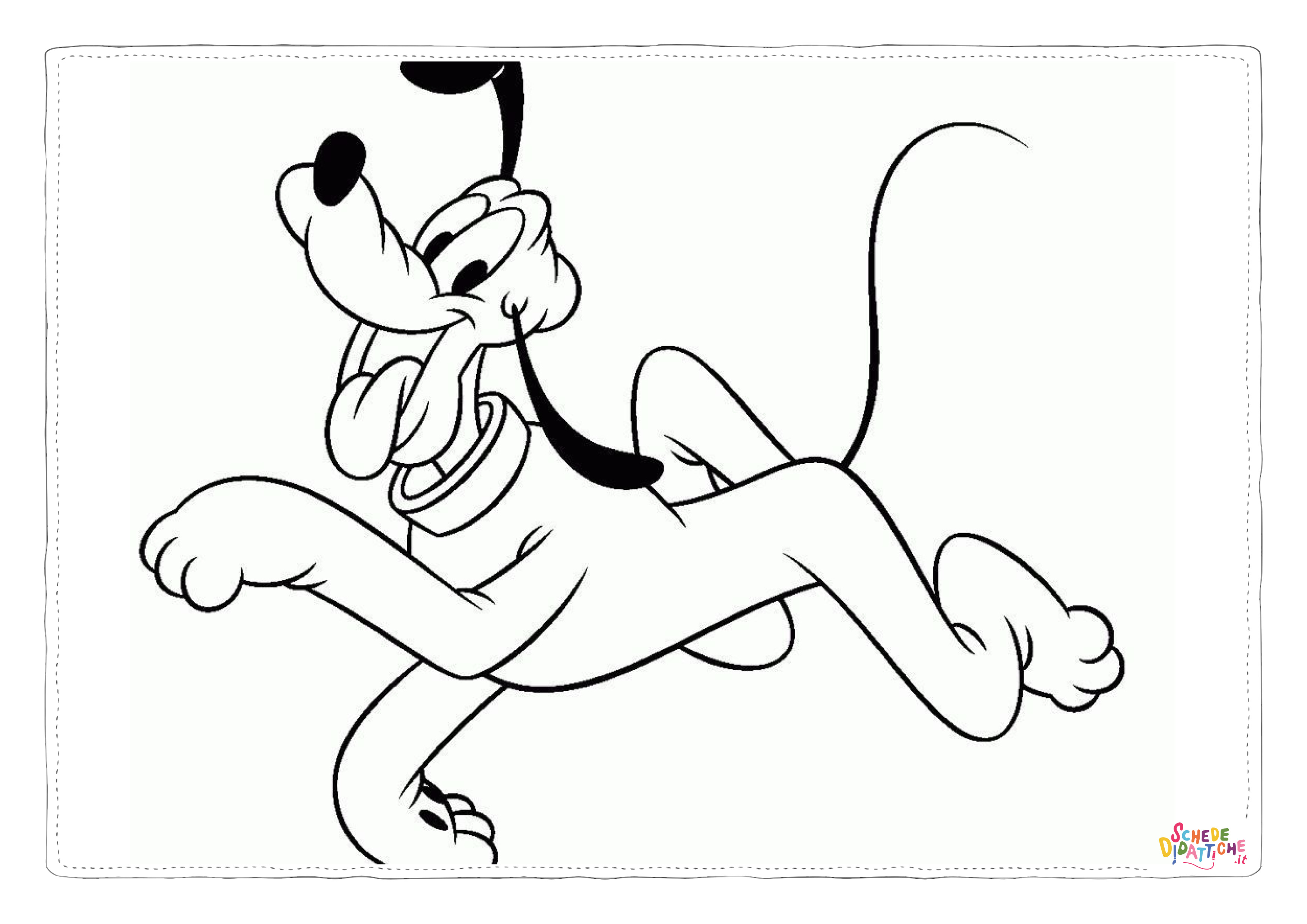 Disegno "Disegno di Pluto da stampare e colorare 41" Disegno di Pluto da stampare e colorare 41
