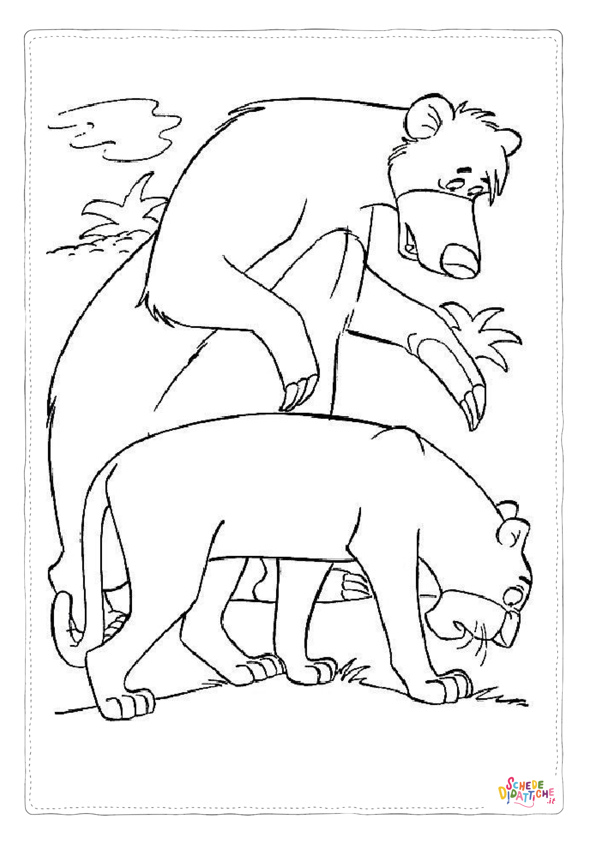 Disegno "Disegno di Il libro della giungla da stampare e colorare 91" Disegno di Il libro della giungla da stampare e colorare 91