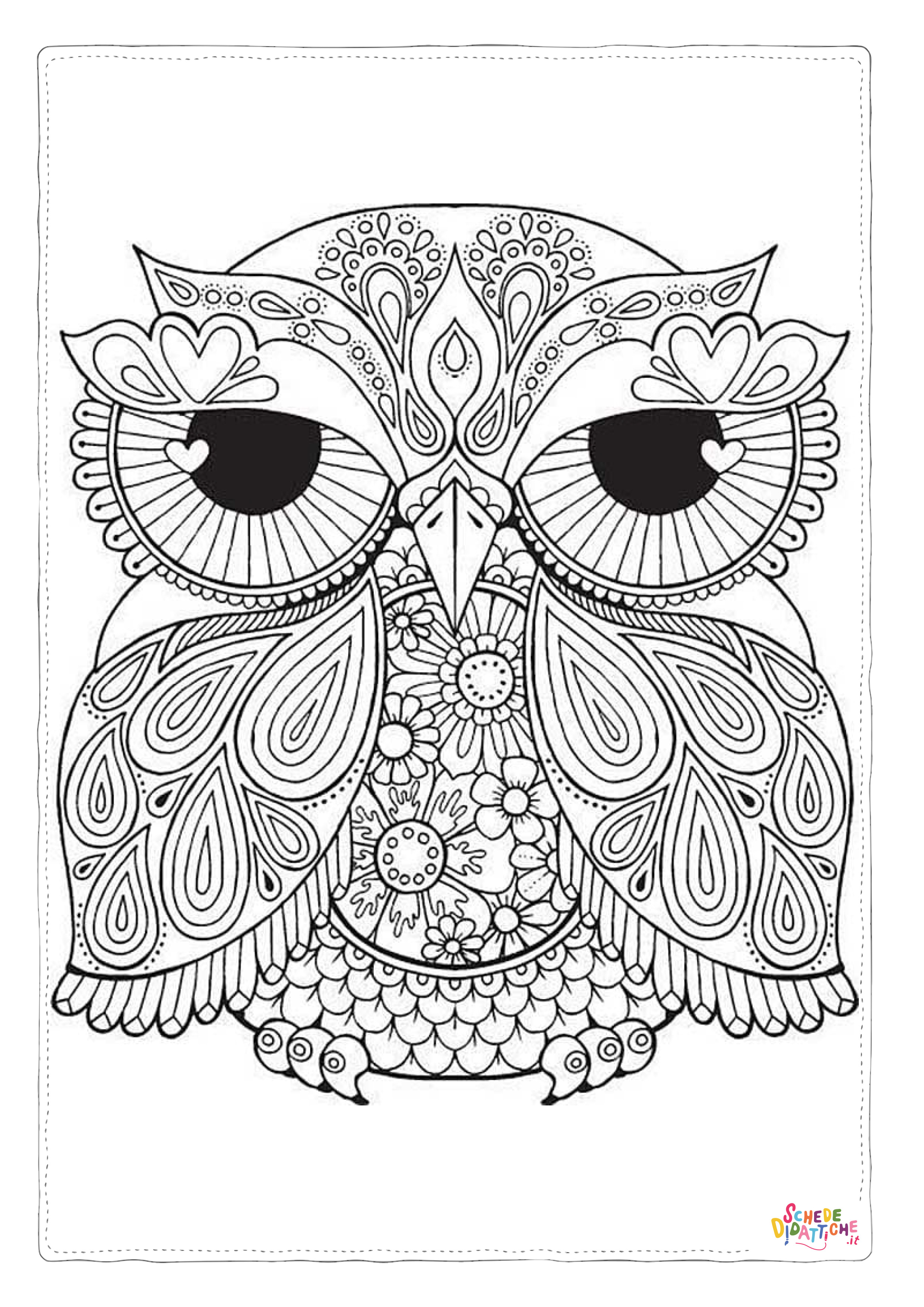 Disegno "Disegno di mandala da stampare e colorare 126" Disegno di mandala da stampare e colorare 126