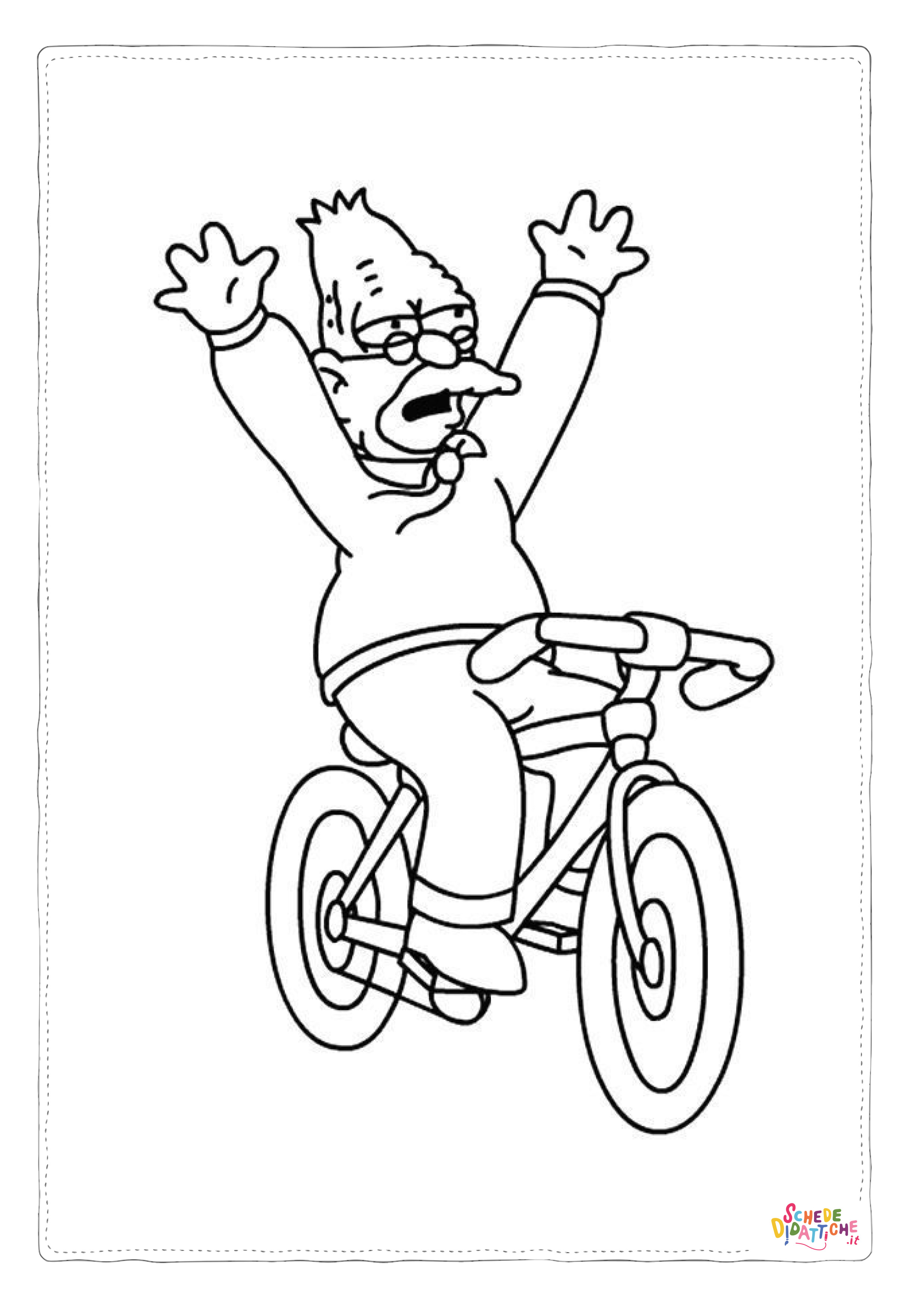 Disegno "Disegno di I Simpson da stampare e colorare 90" Disegno di I Simpson da stampare e colorare 90