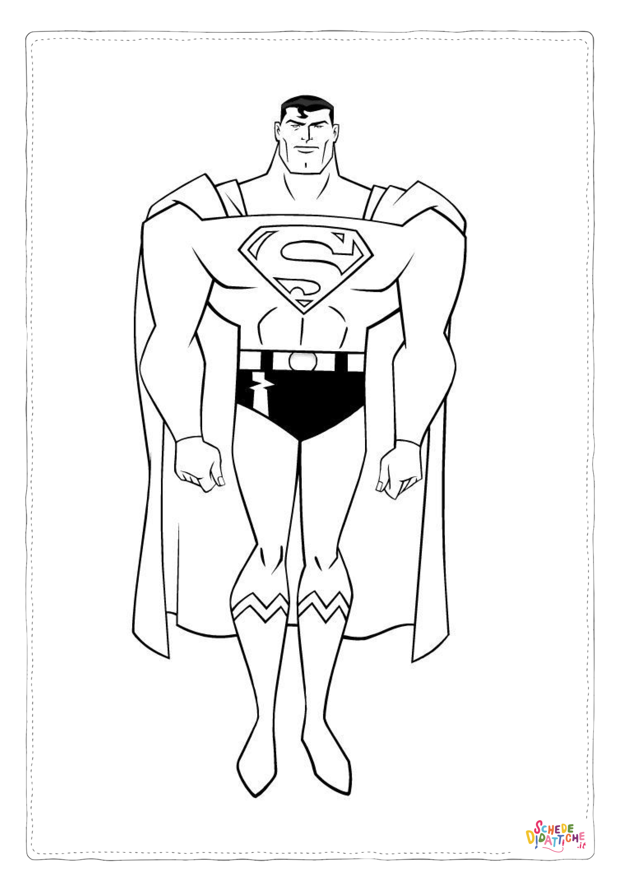 Disegno "Disegno di Superman da stampare e colorare 40" Disegno di Superman da stampare e colorare 40