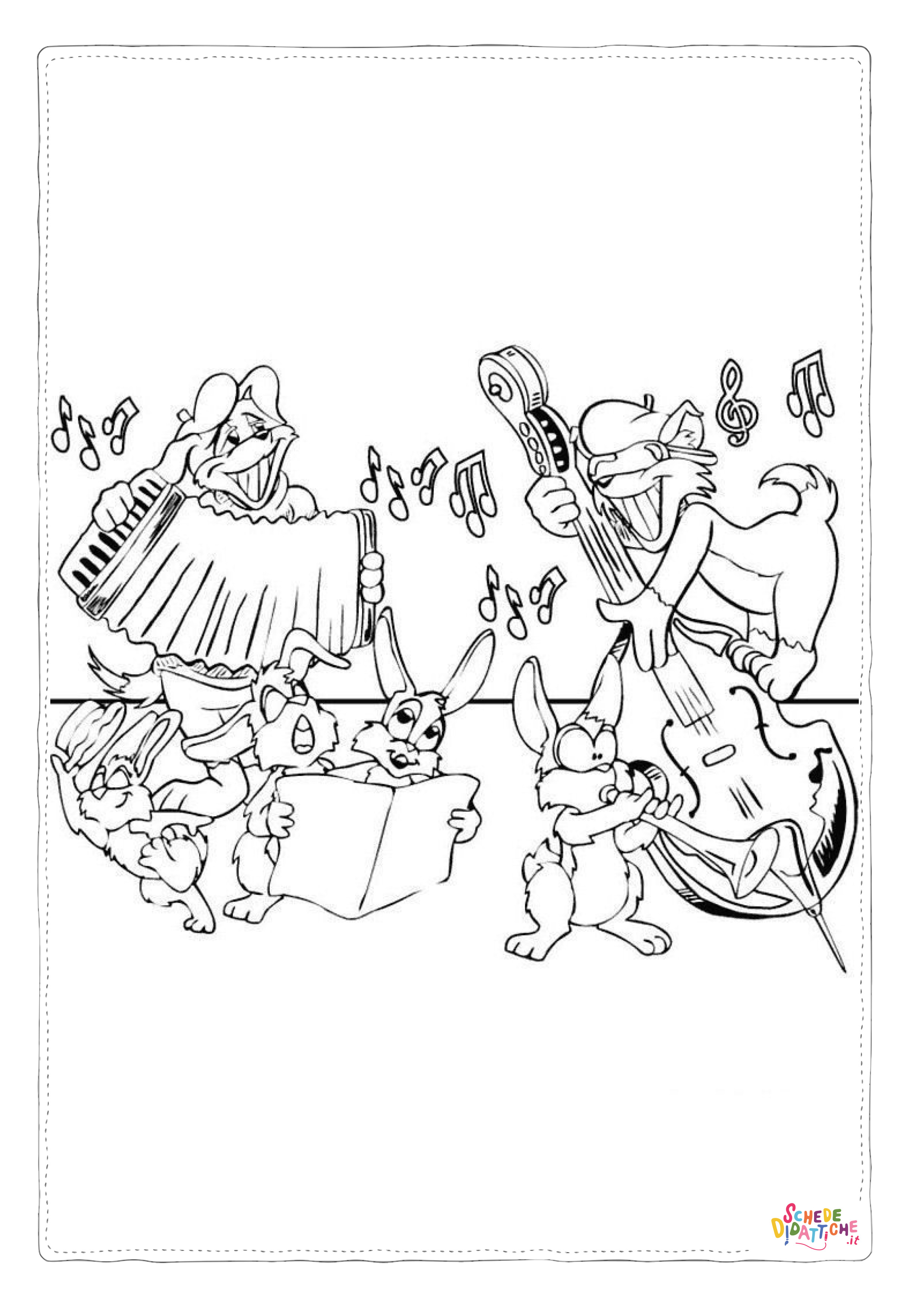 Disegno "Disegno di musicista da stampare e colorare 32" Disegno di musicista da stampare e colorare 32