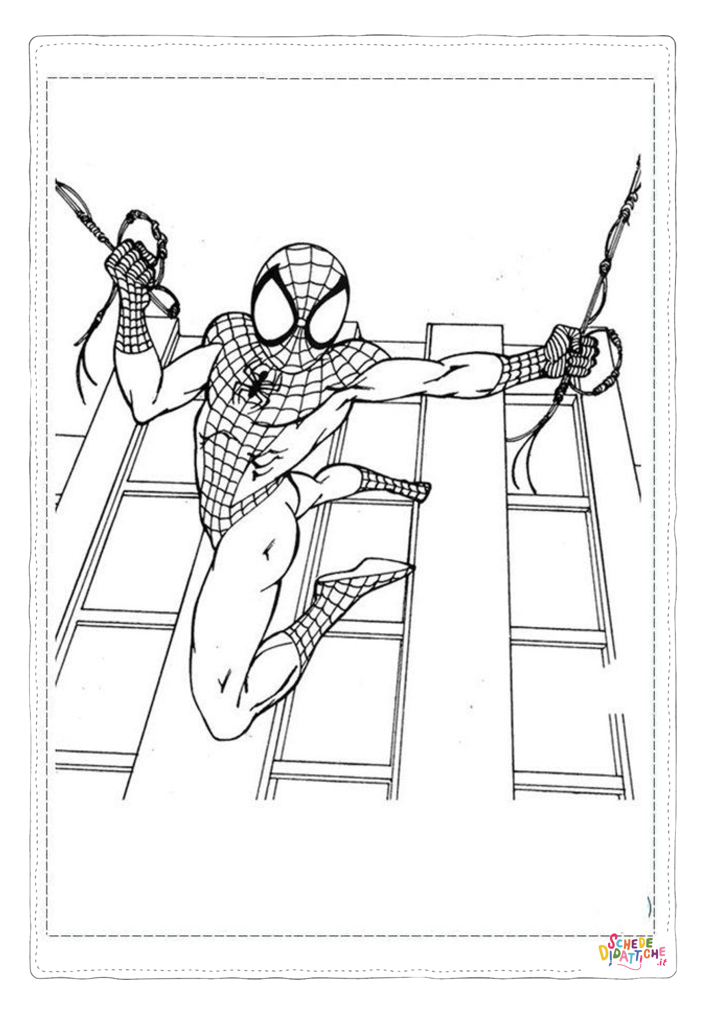 Disegno "Disegno di Spiderman da stampare e colorare 109" Disegno di Spiderman da stampare e colorare 109
