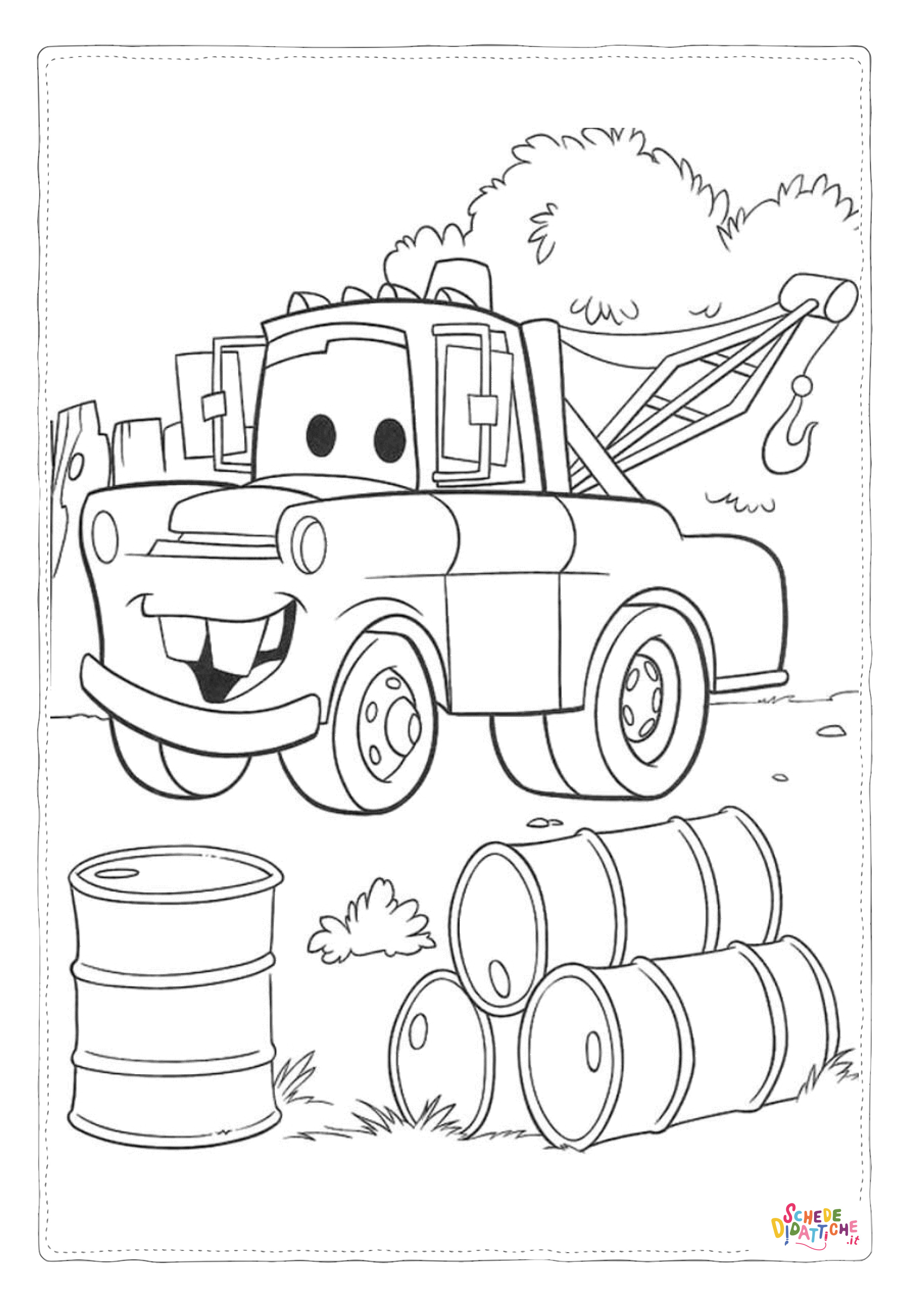 Disegno "Disegno di Cars da stampare e colorare 208" Disegno di Cars da stampare e colorare 208