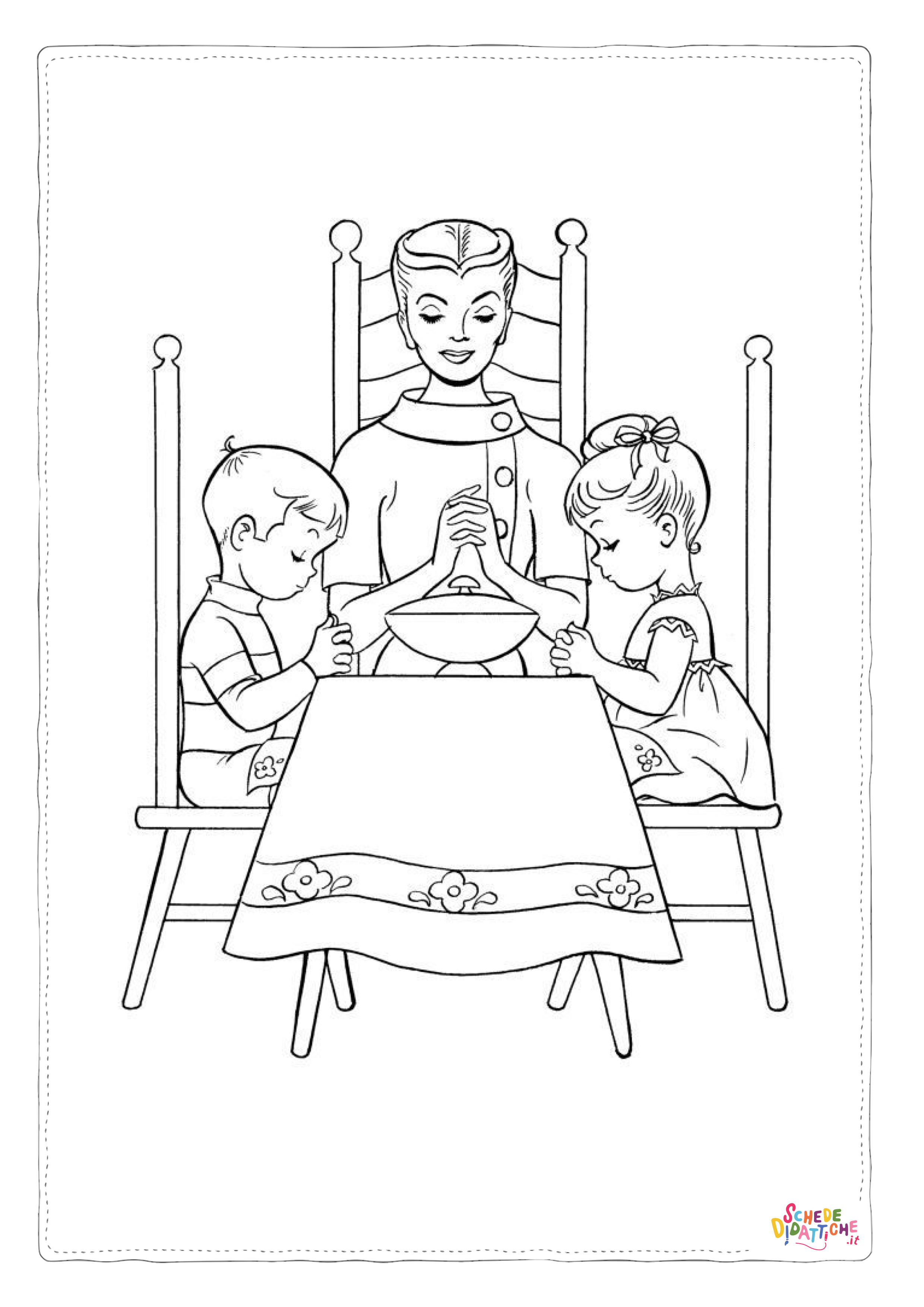 Disegno "Disegno di membro della famiglia da stampare e colorare 28" Disegno di membro della famiglia da stampare e colorare 28