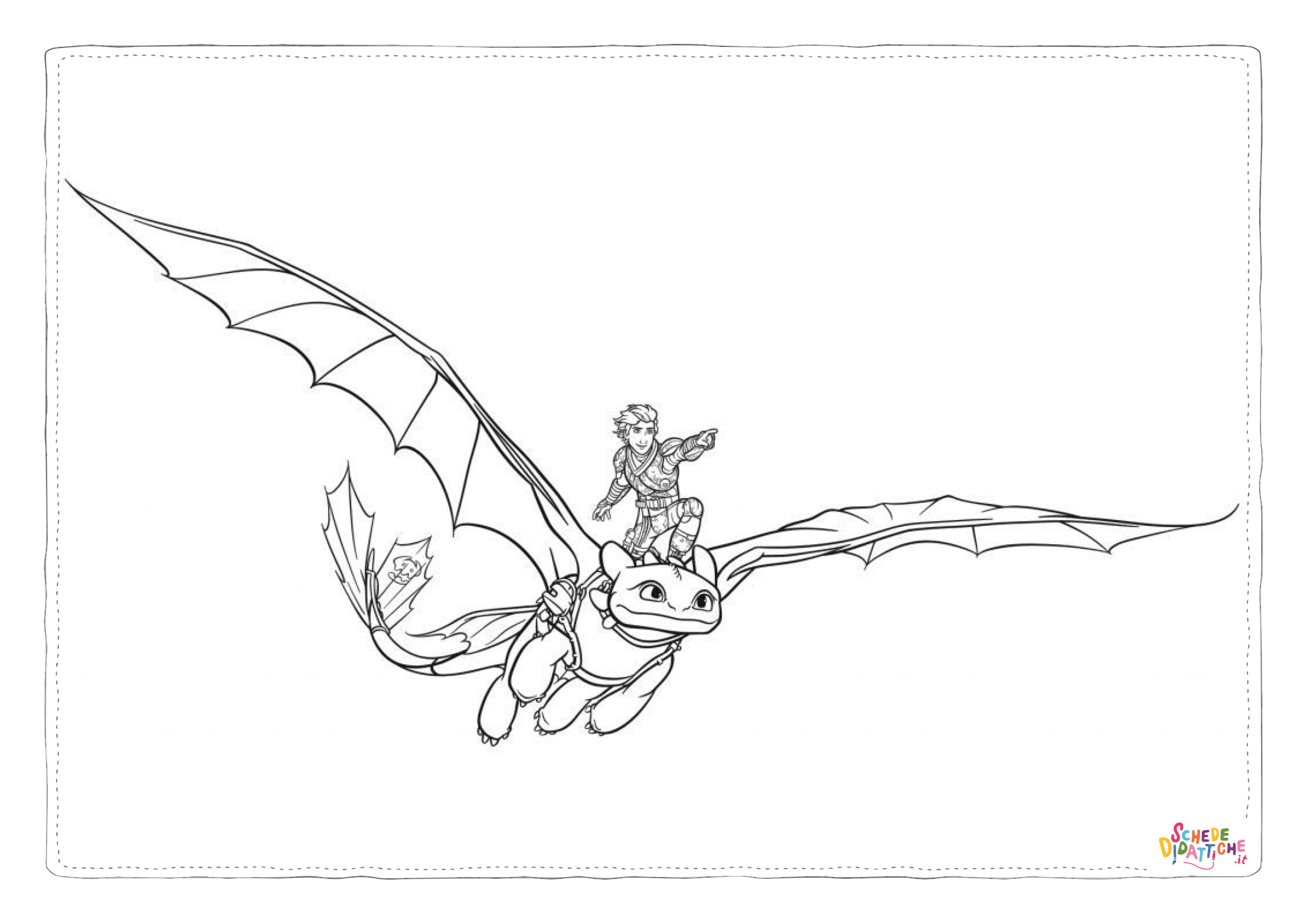 Disegno "Disegno di Dragon Trainer da stampare e colorare 15" Disegno di Dragon Trainer da stampare e colorare 15