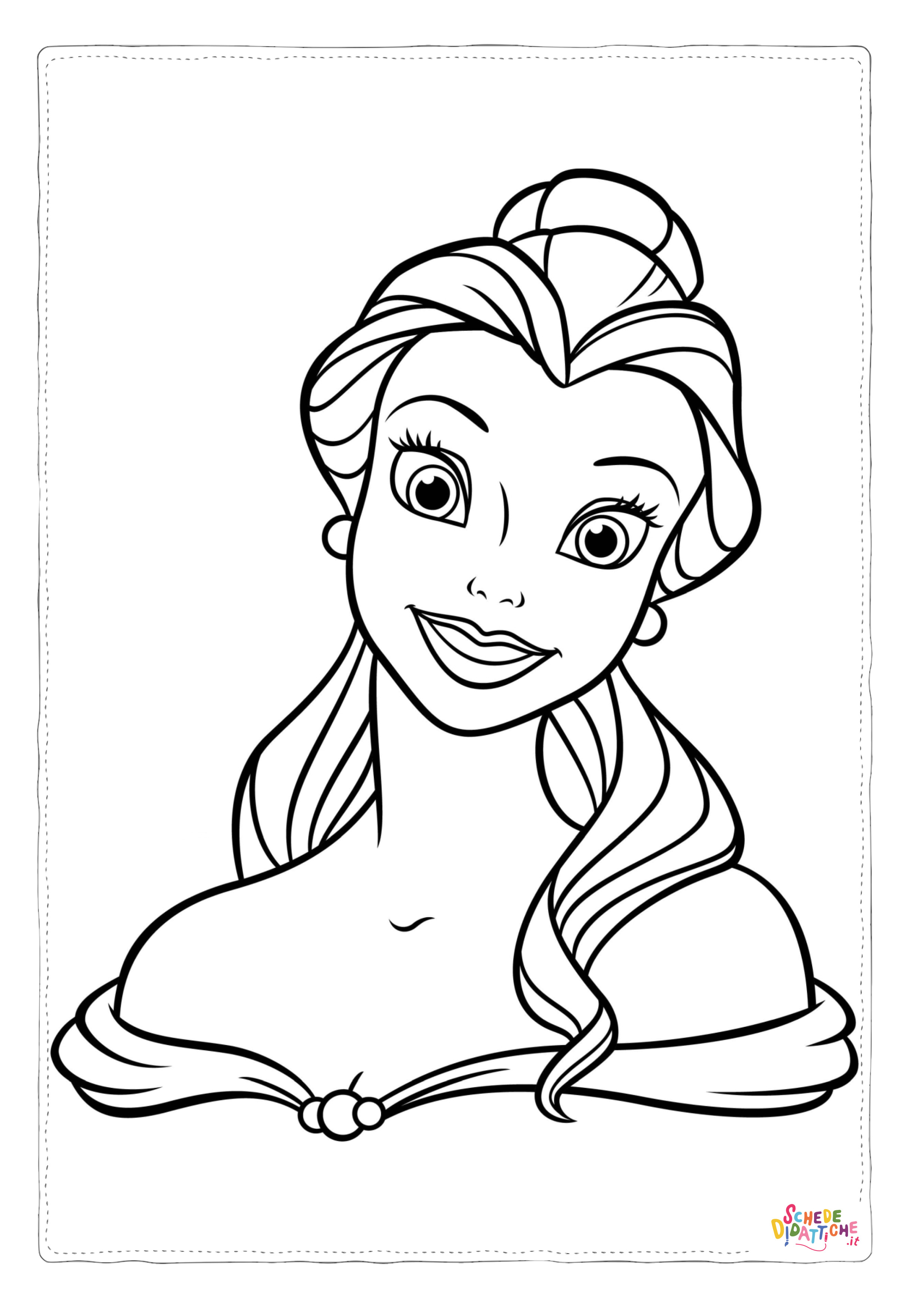 Disegno "Disegno di Tutte le principesse Disney da stampare e colorare 52" Disegno di Tutte le principesse Disney da stampare e colorare 52