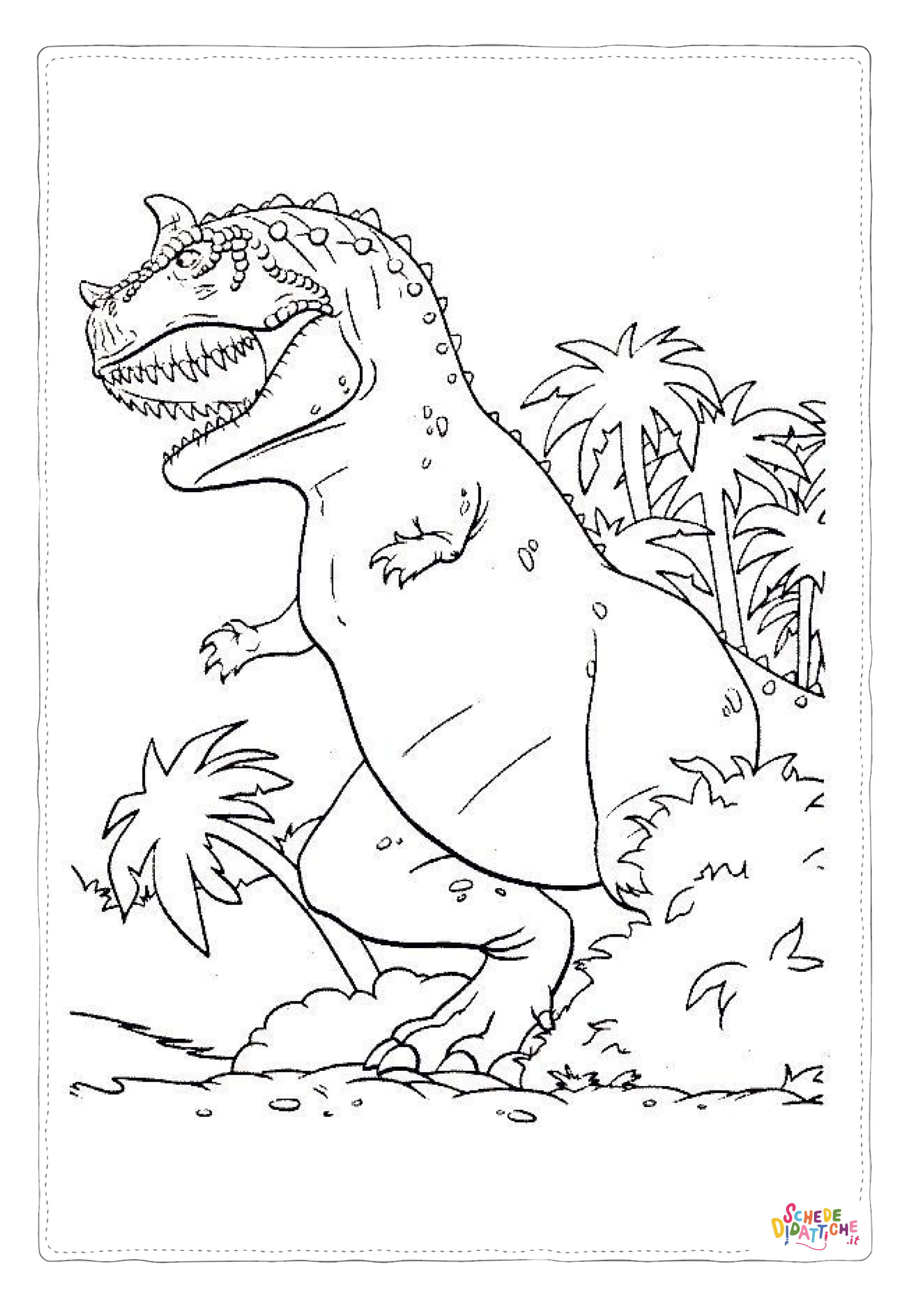 Disegno "Disegno di Ceratosauro da stampare e colorare 11" Disegno di Ceratosauro da stampare e colorare 11