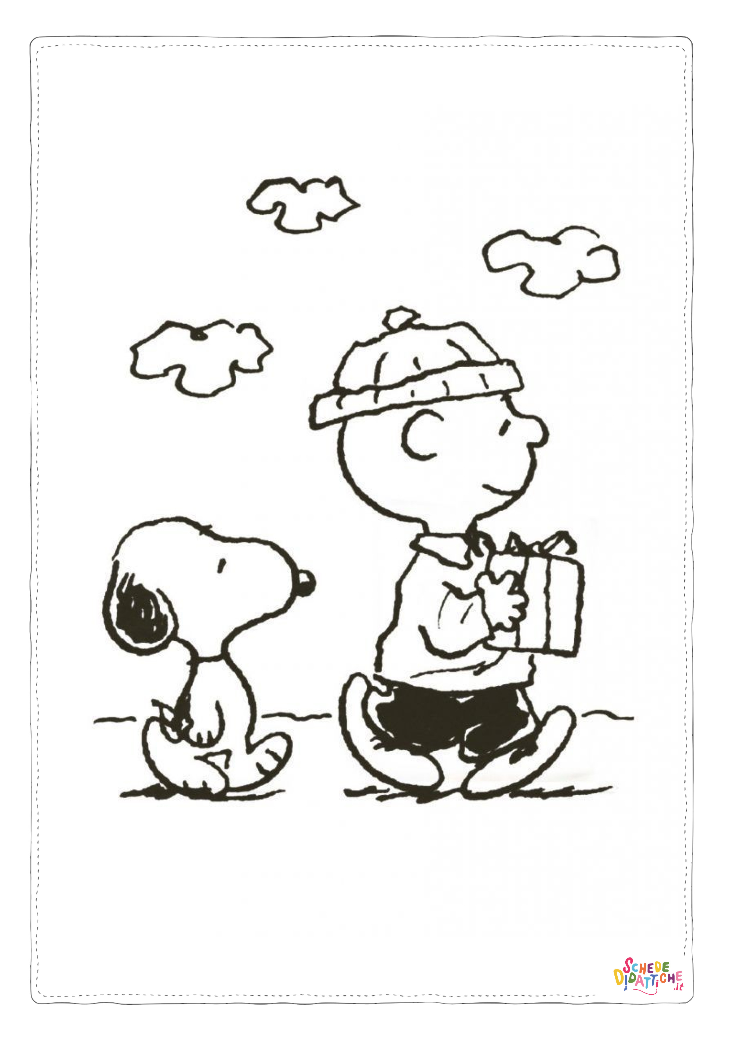 Disegno "Disegno di Snoopy da stampare e colorare 49" Disegno di Snoopy da stampare e colorare 49