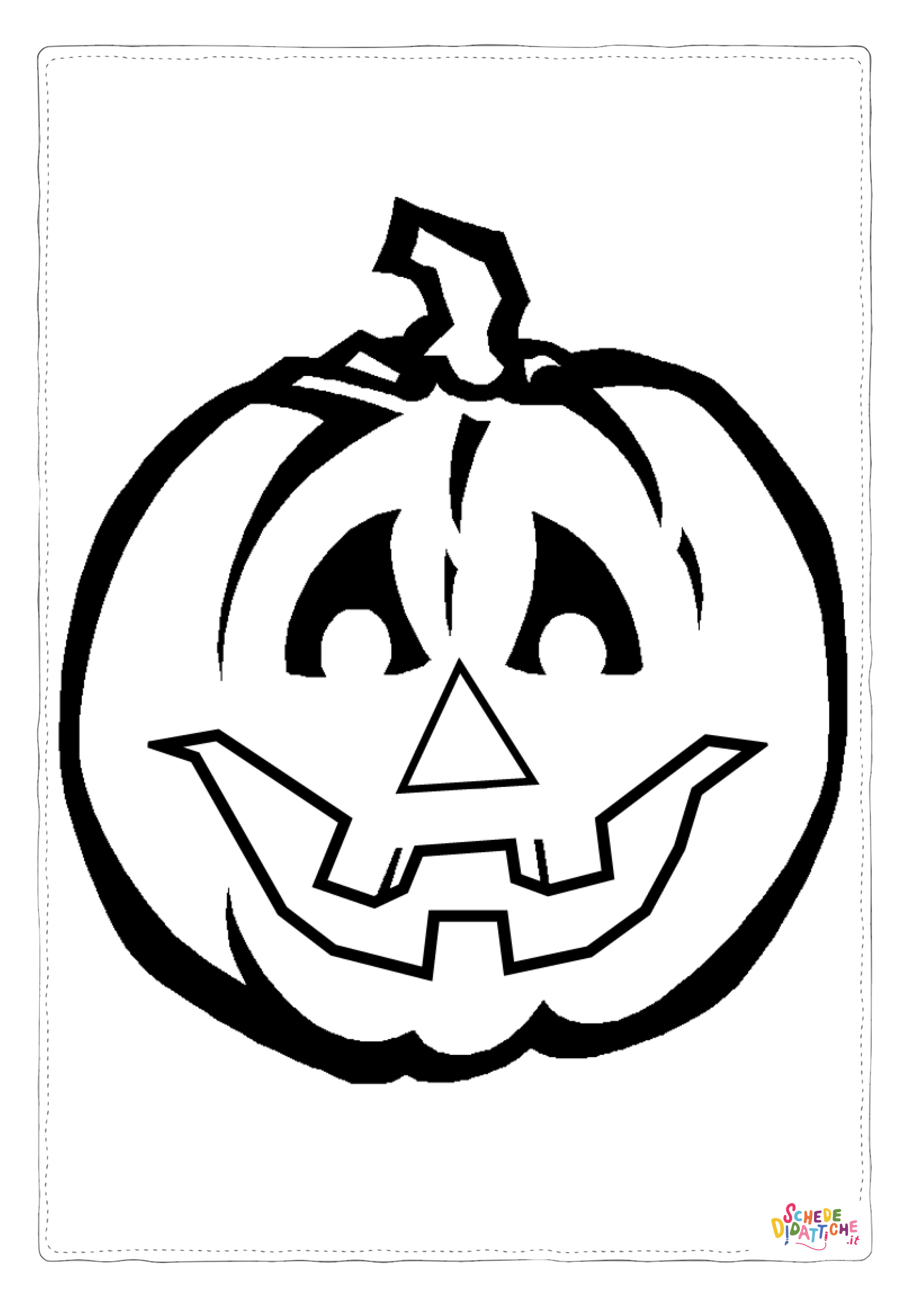 Disegno "Disegno di zucca di Halloween da stampare e colorare 39" Disegno di zucca di Halloween da stampare e colorare 39
