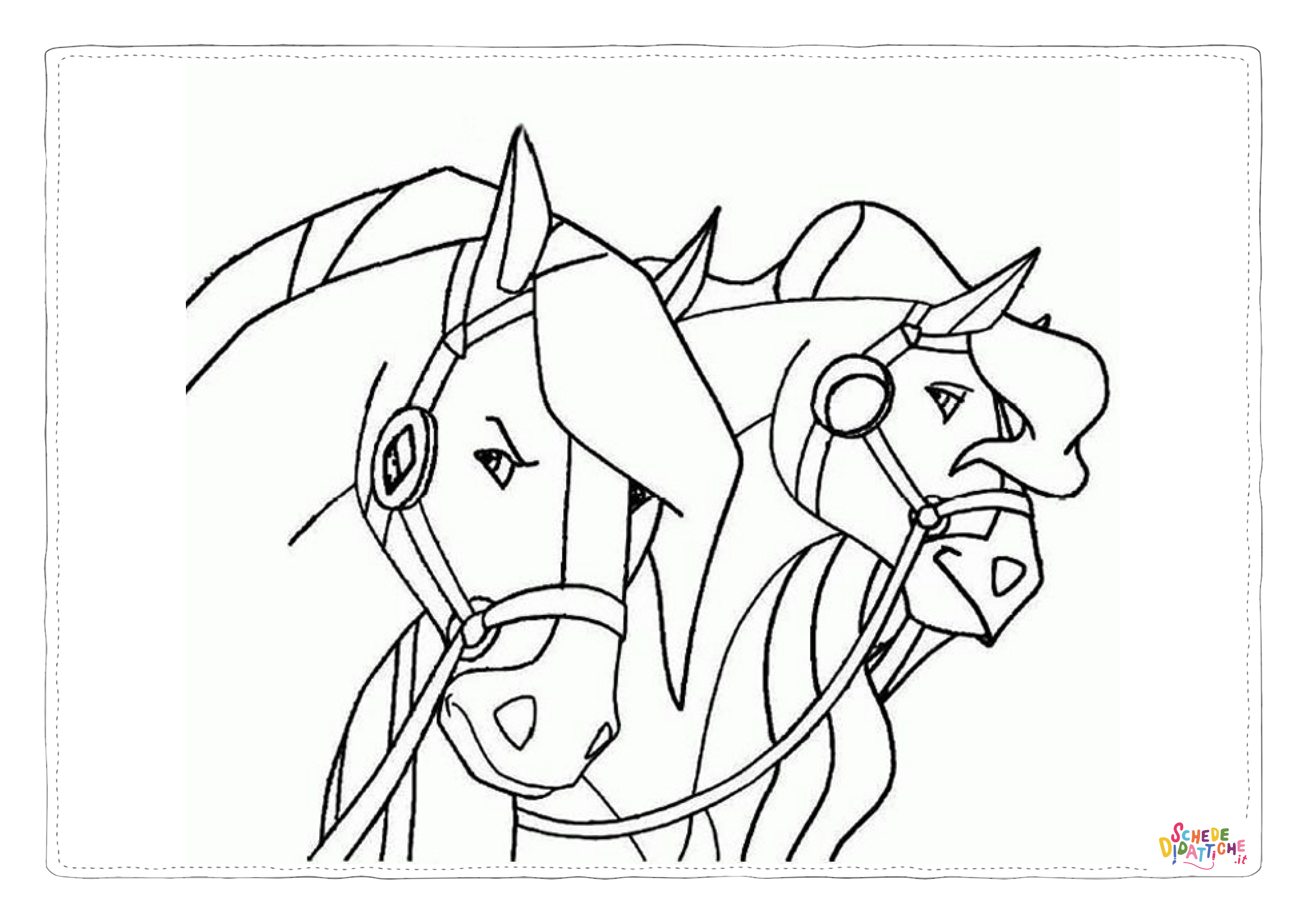 Disegno "Disegno di cavallo da stampare e colorare 186" Disegno di cavallo da stampare e colorare 186