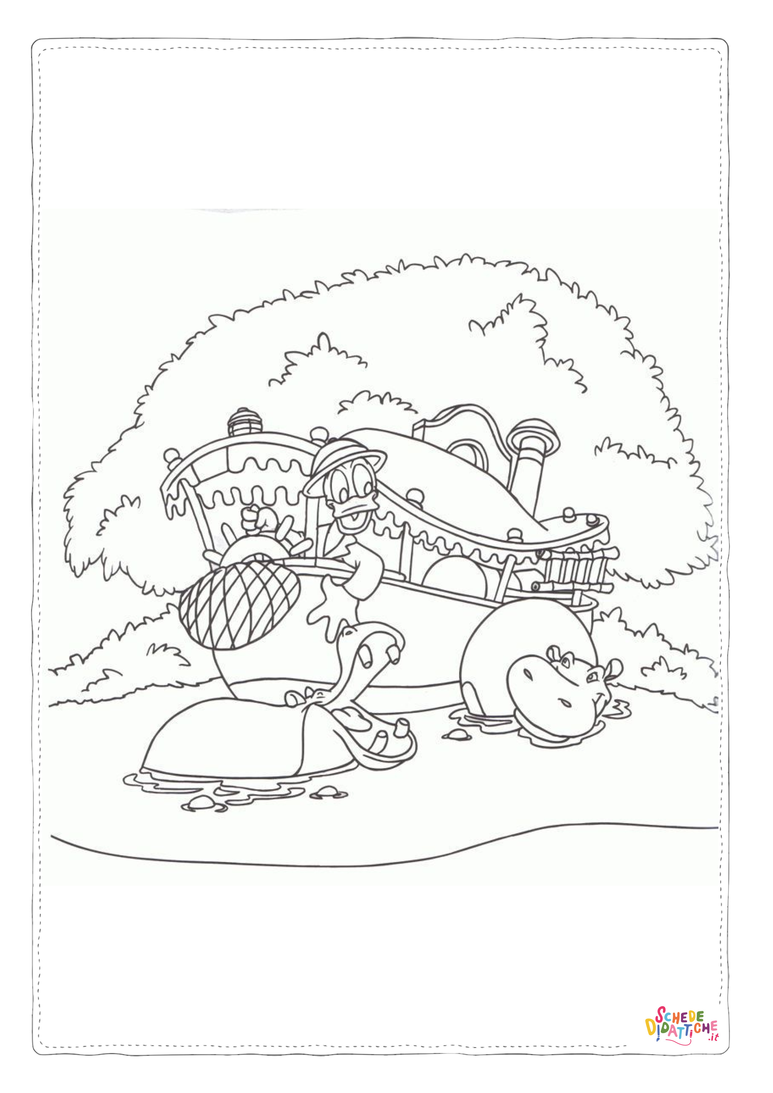 Disegno "Disegno di Paperino da stampare e colorare 119" Disegno di Paperino da stampare e colorare 119
