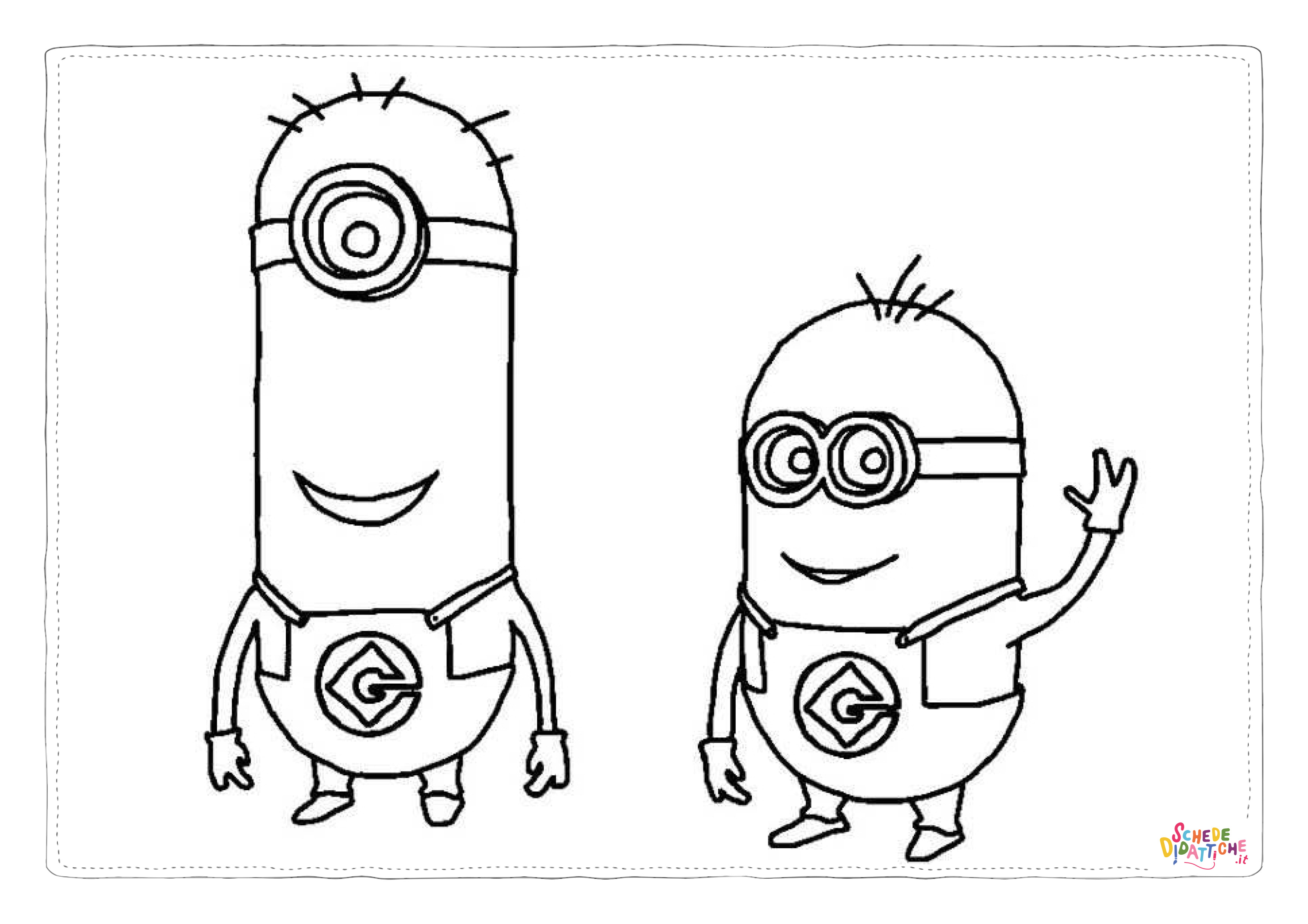 Disegno "Disegno di Cattivissimo me - Minions da stampare e colorare 23" Disegno di Cattivissimo me - Minions da stampare e colorare 23