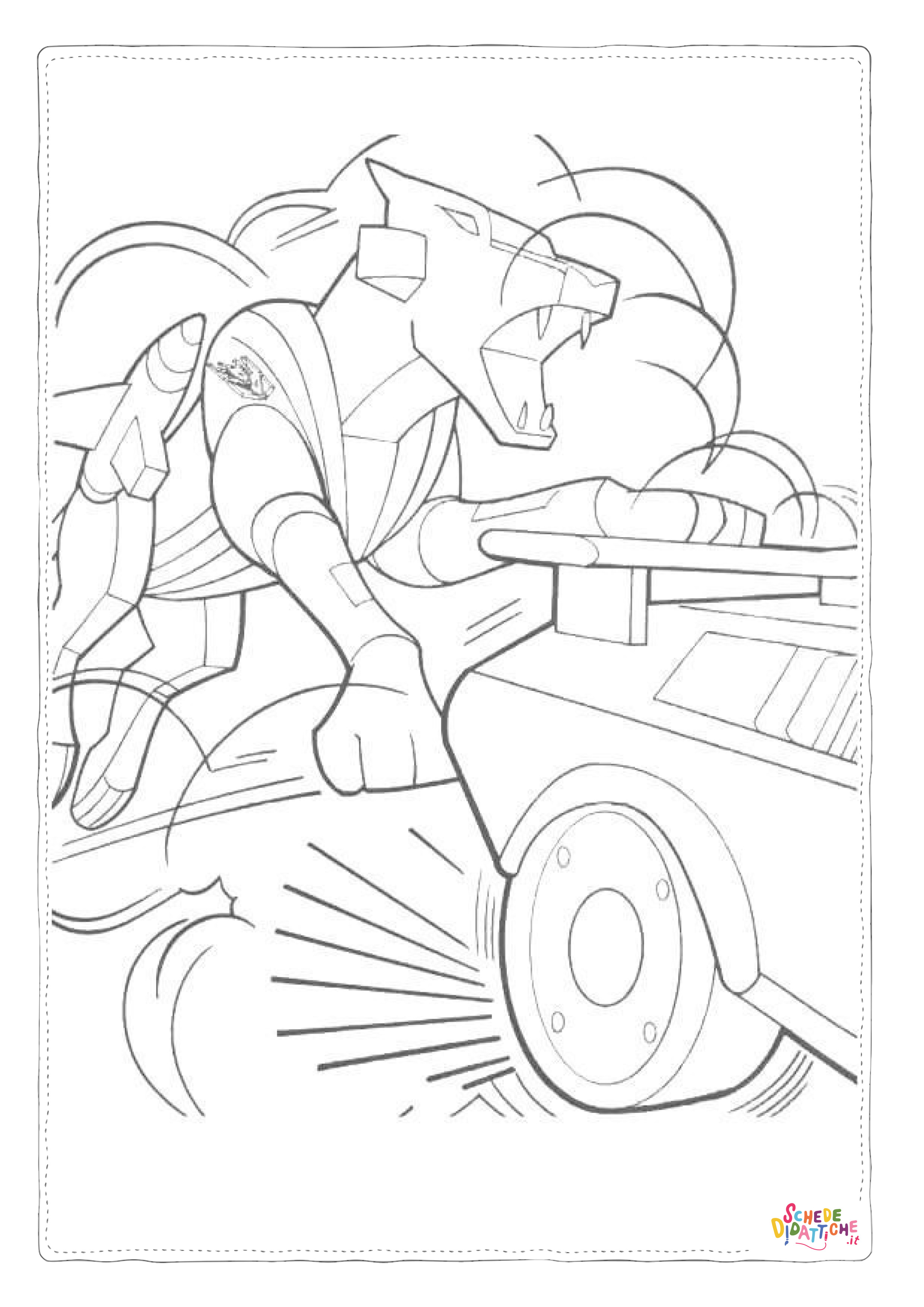Disegno di Transformers da stampare e colorare 113