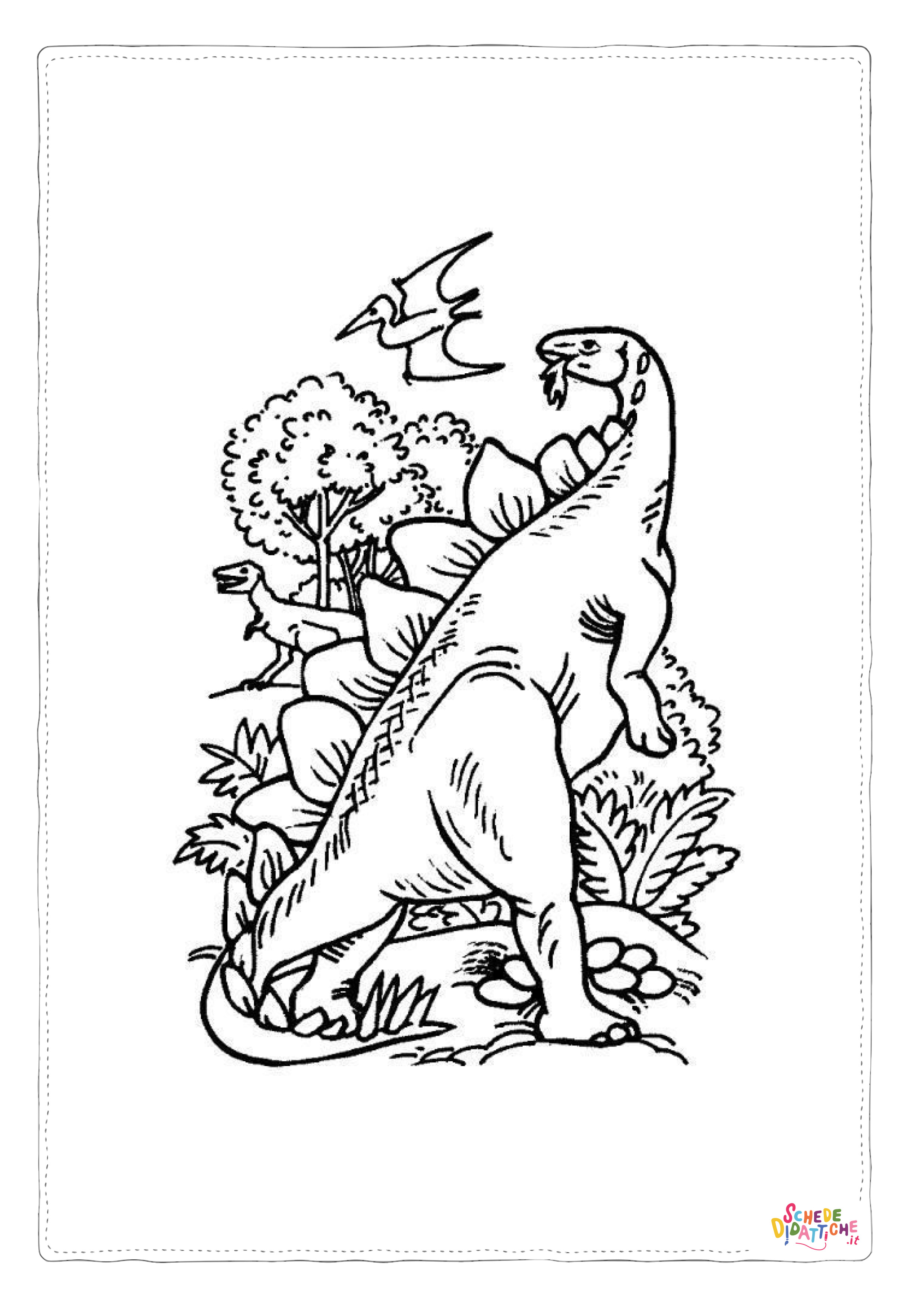 Disegno "Disegno di Stegosauro da stampare e colorare 34" Disegno di Stegosauro da stampare e colorare 34