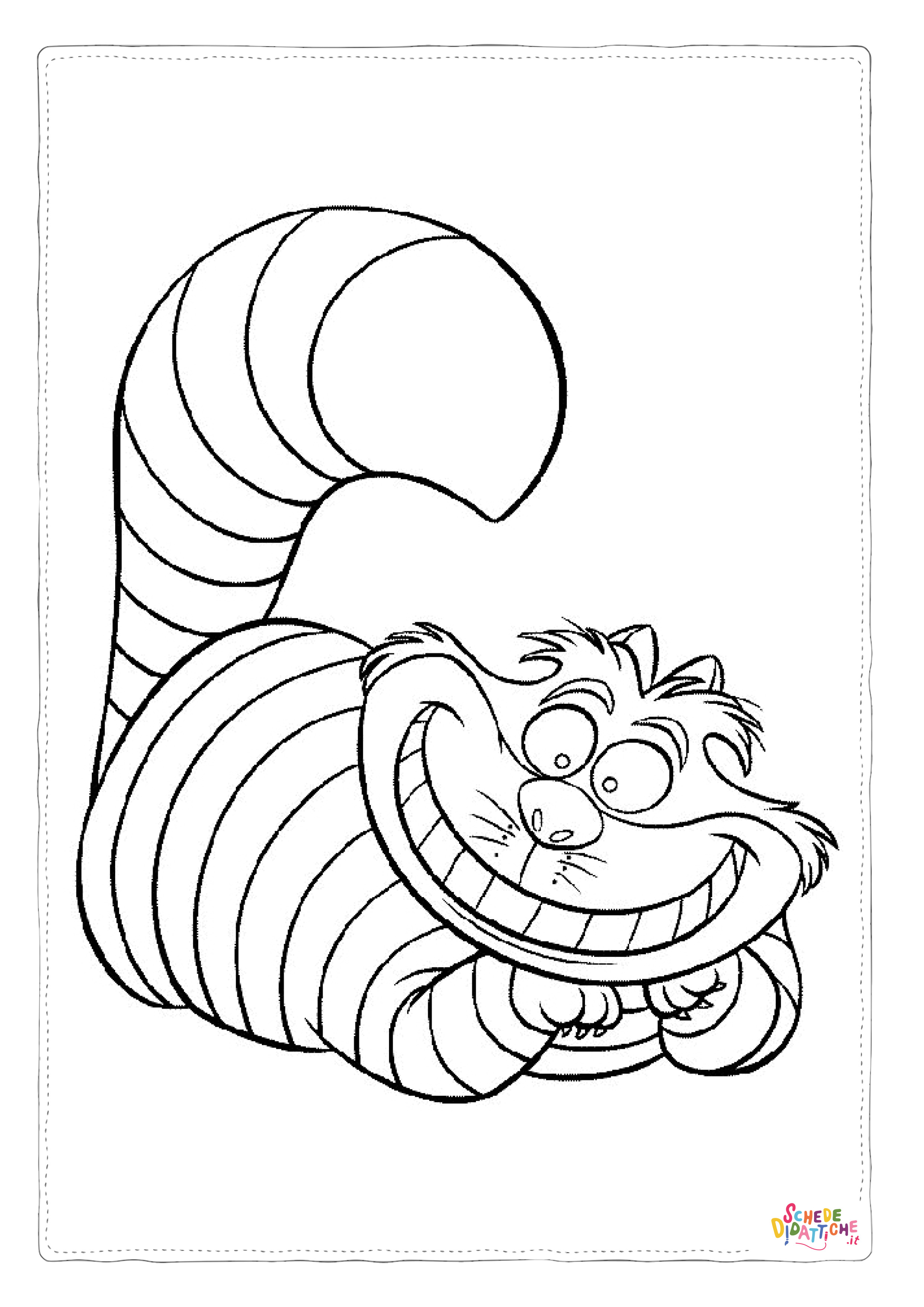 Disegno "Disegno di Alice nel paese delle meraviglie da stampare e colorare 3" Disegno di Alice nel paese delle meraviglie da stampare e colorare 3
