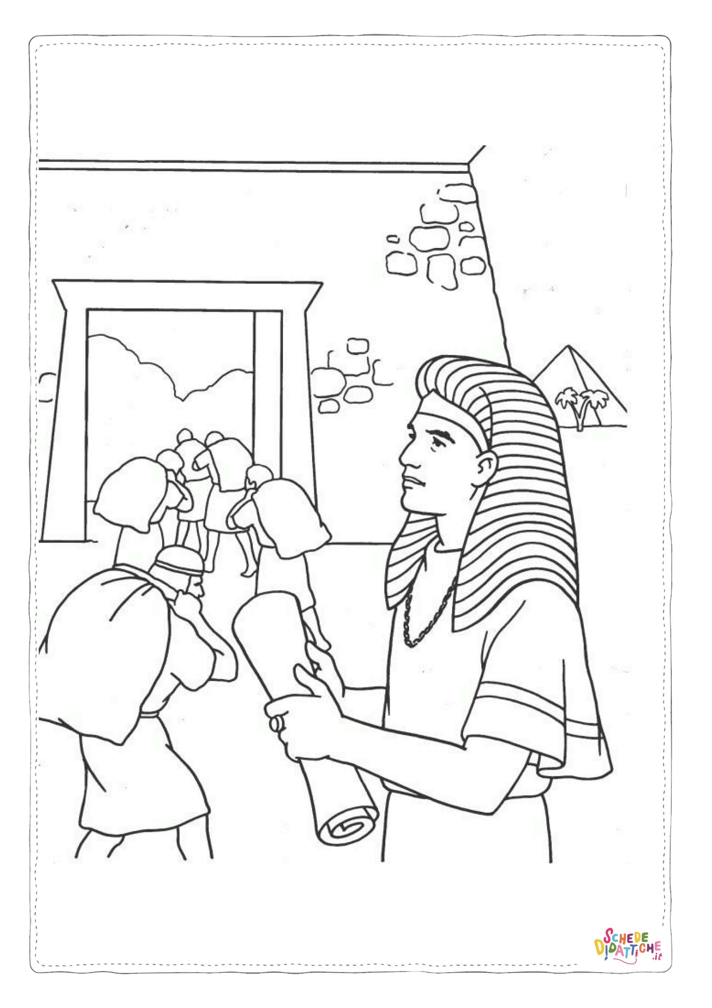 Disegno "Disegno di Impero Egizio da stampare e colorare 54" Disegno di Impero Egizio da stampare e colorare 54