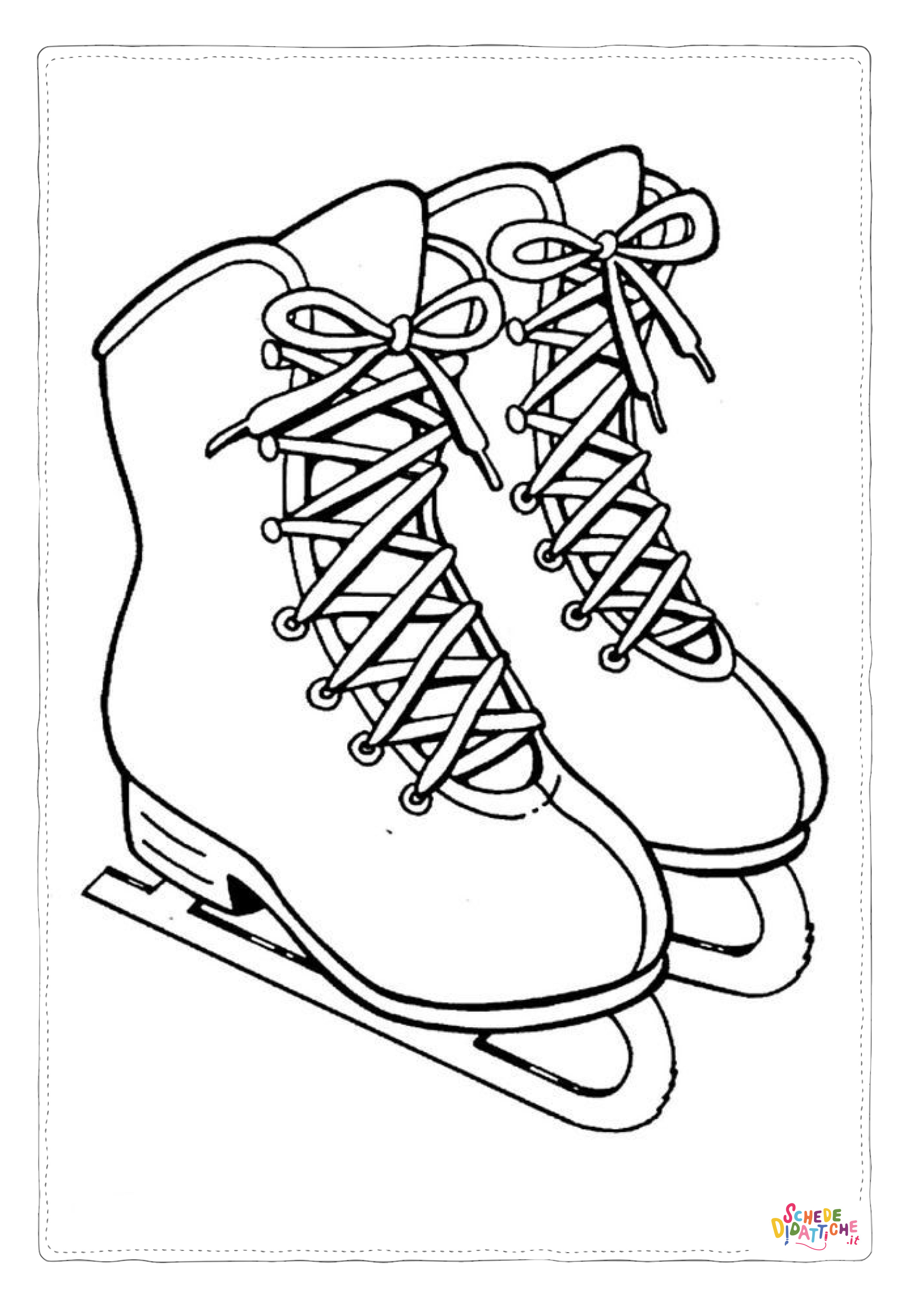 Disegno "Disegno di pattinaggio da stampare e colorare 23" Disegno di pattinaggio da stampare e colorare 23