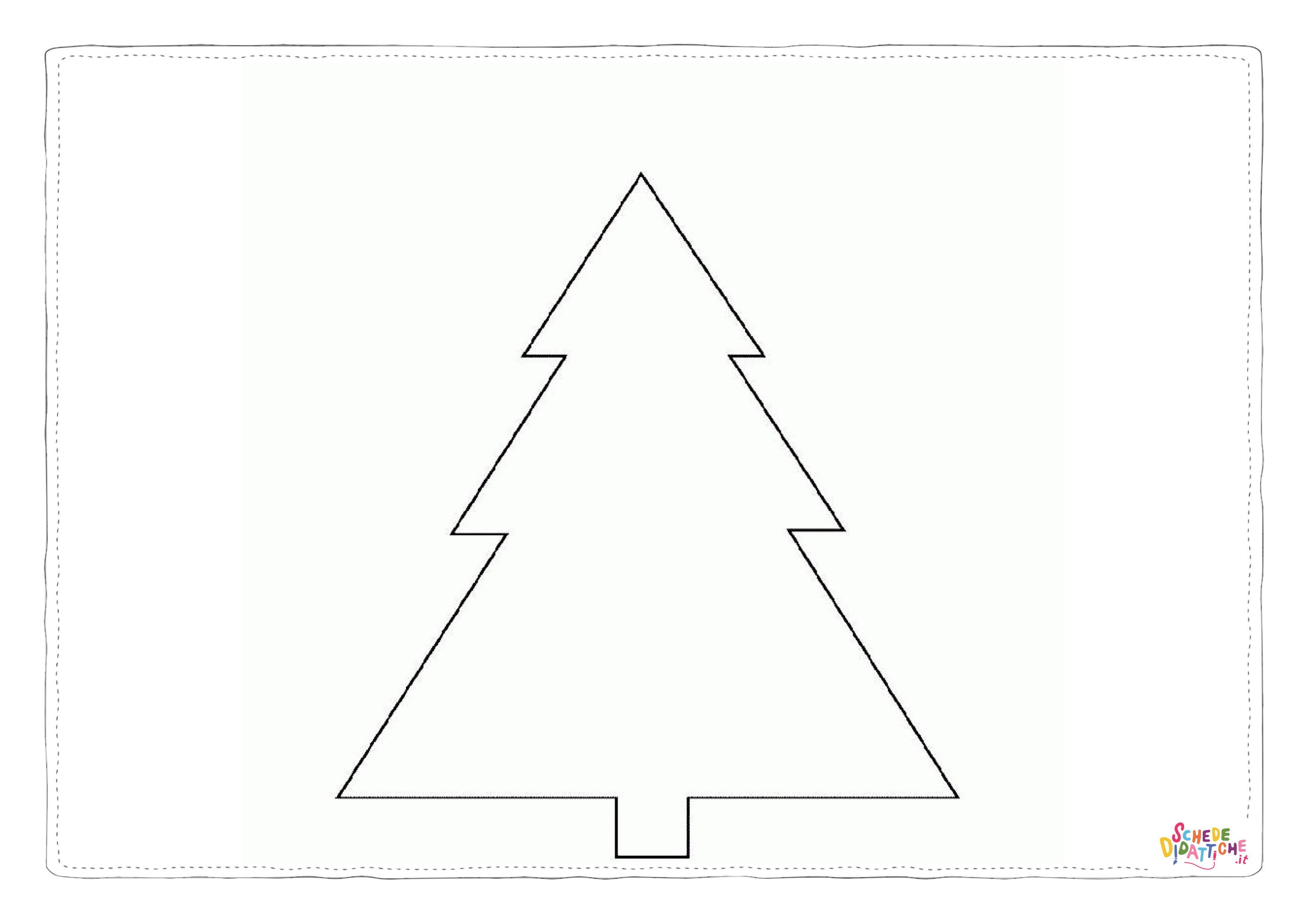 Disegno di albero di Natale da stampare e colorare 102