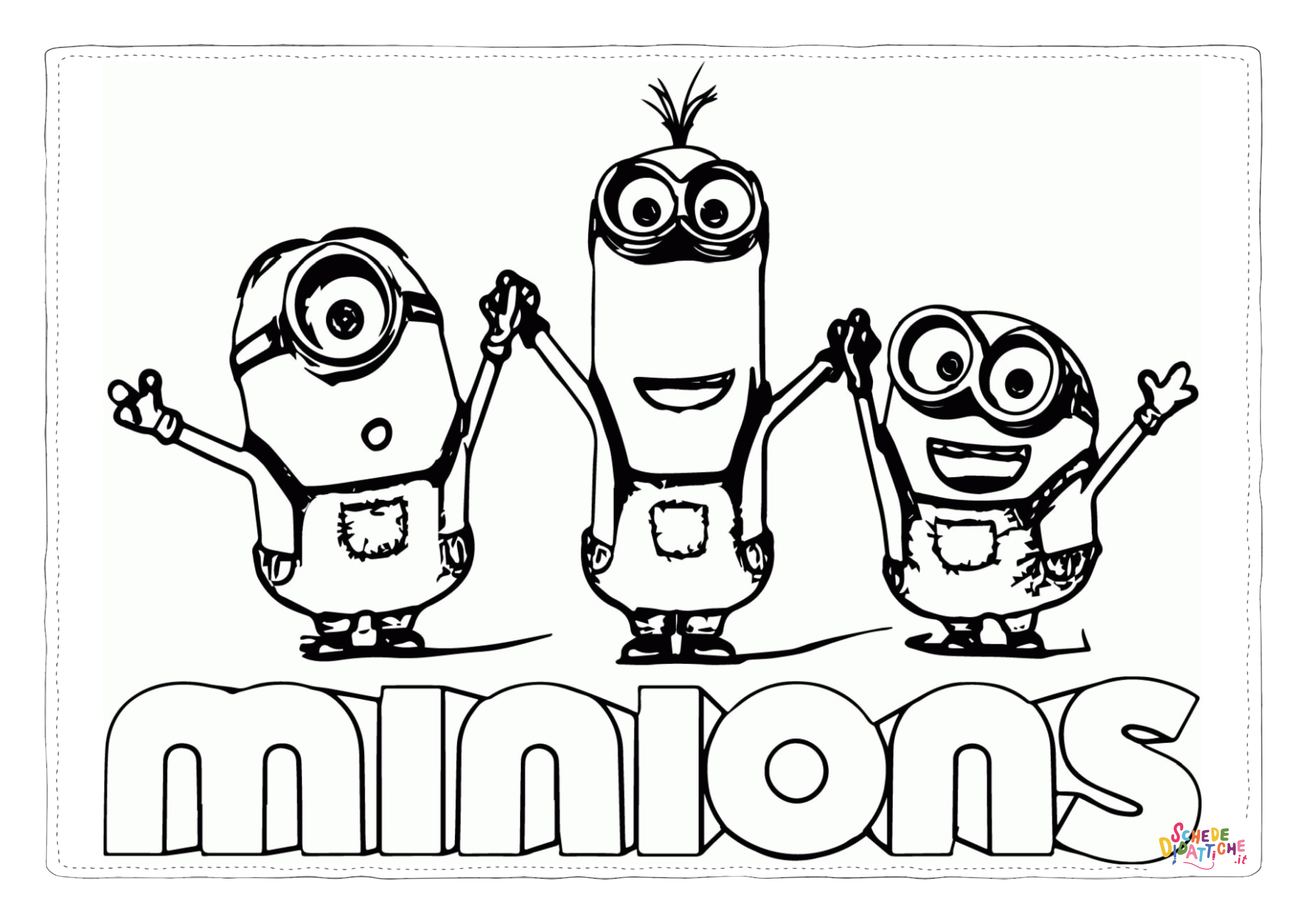 Disegno "Disegno di Cattivissimo me - Minions da stampare e colorare 8" Disegno di Cattivissimo me - Minions da stampare e colorare 8