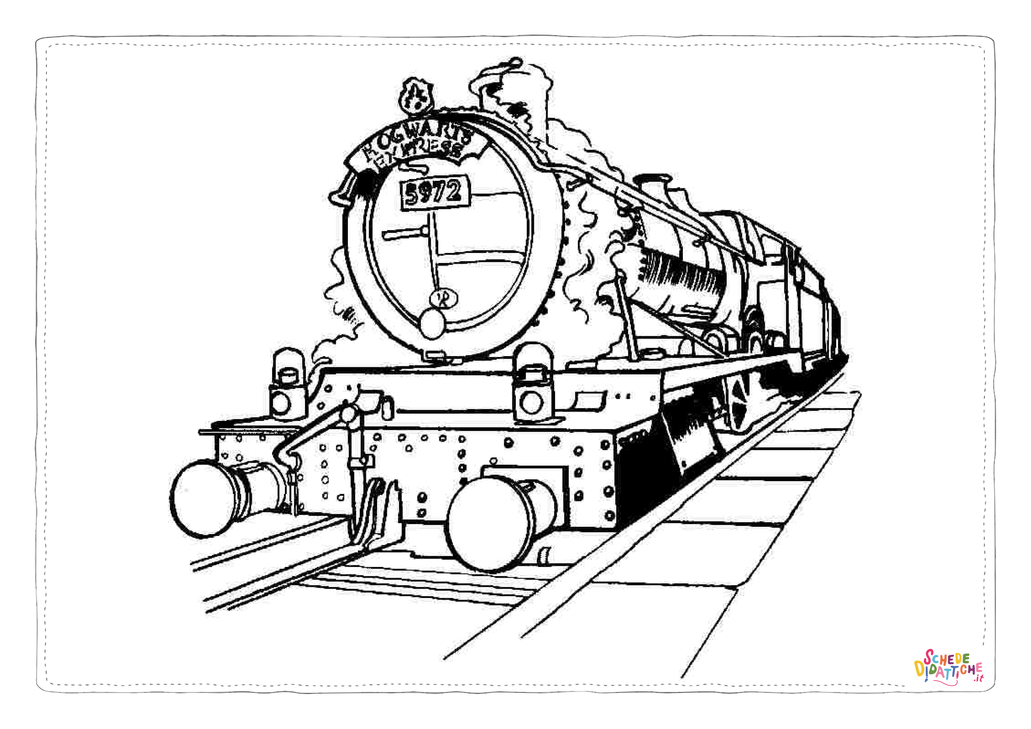 Disegno "Disegno di treno da stampare e colorare 85" Disegno di treno da stampare e colorare 85